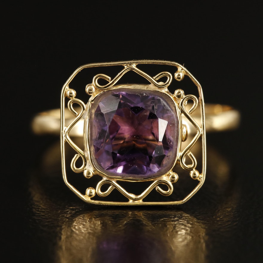 14K Amethyst Ring