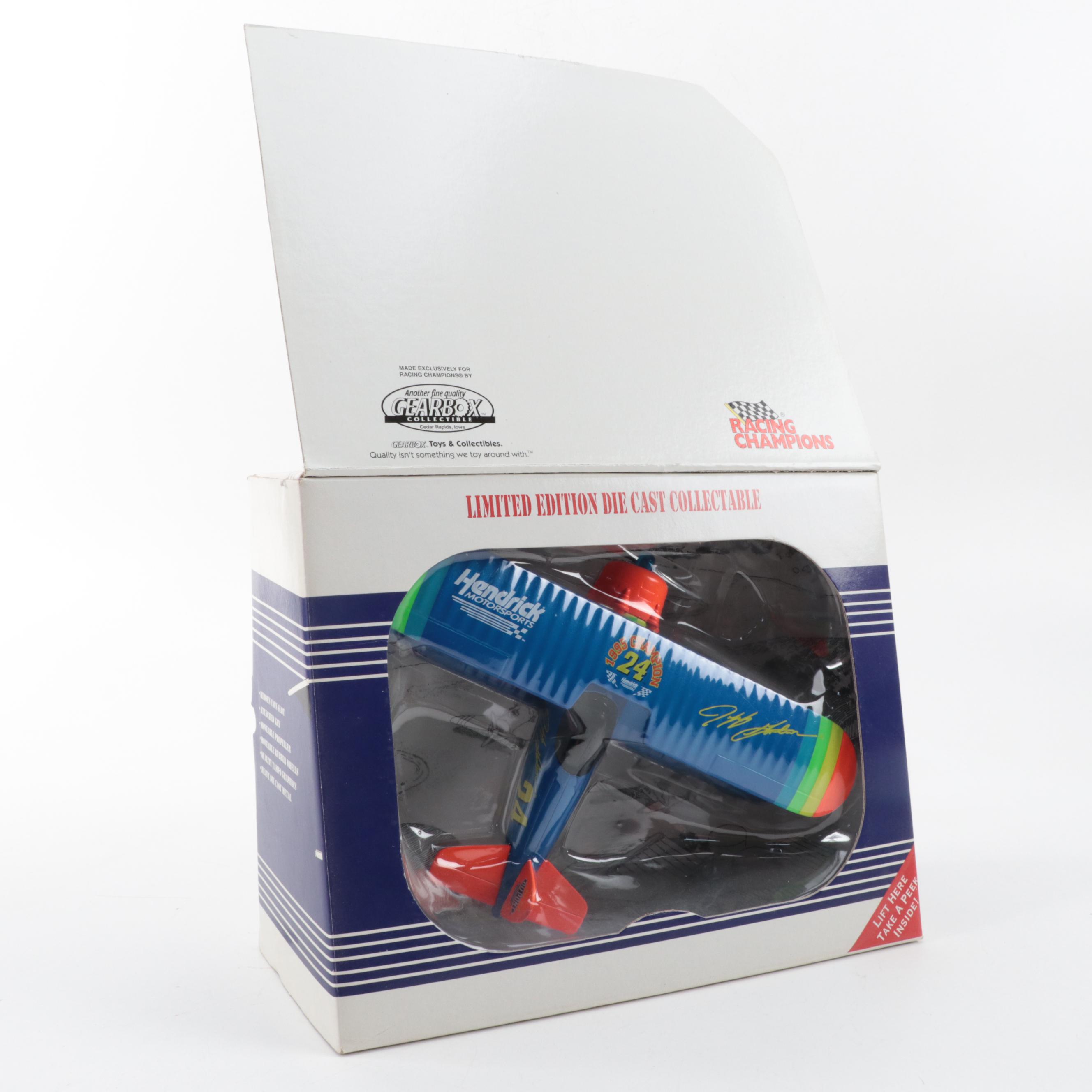 Racing Champions Limited Edition Jeff Gordon Diecast Airplane Bank and More