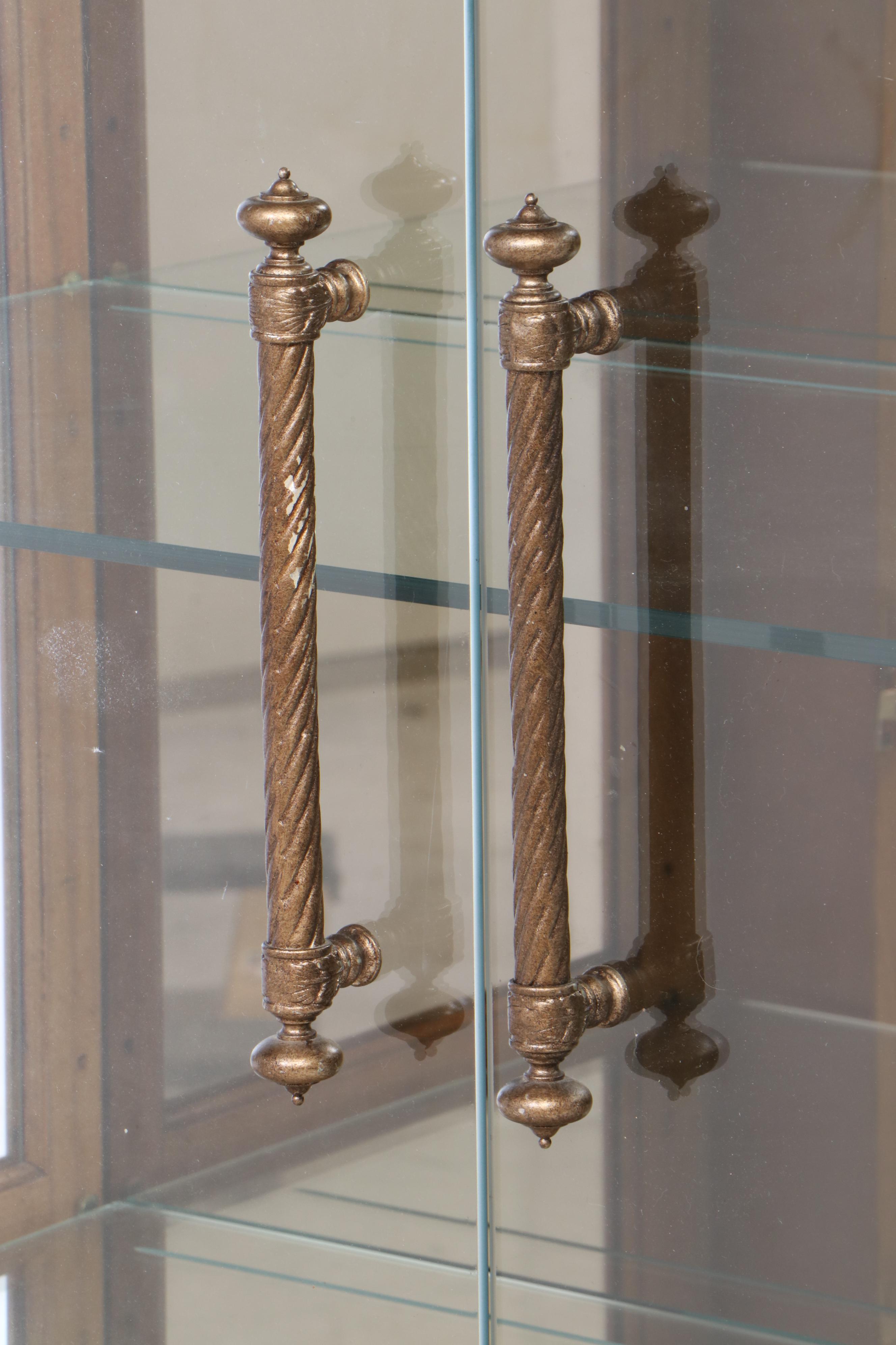 Henredon Arched Oak Display Cabinet