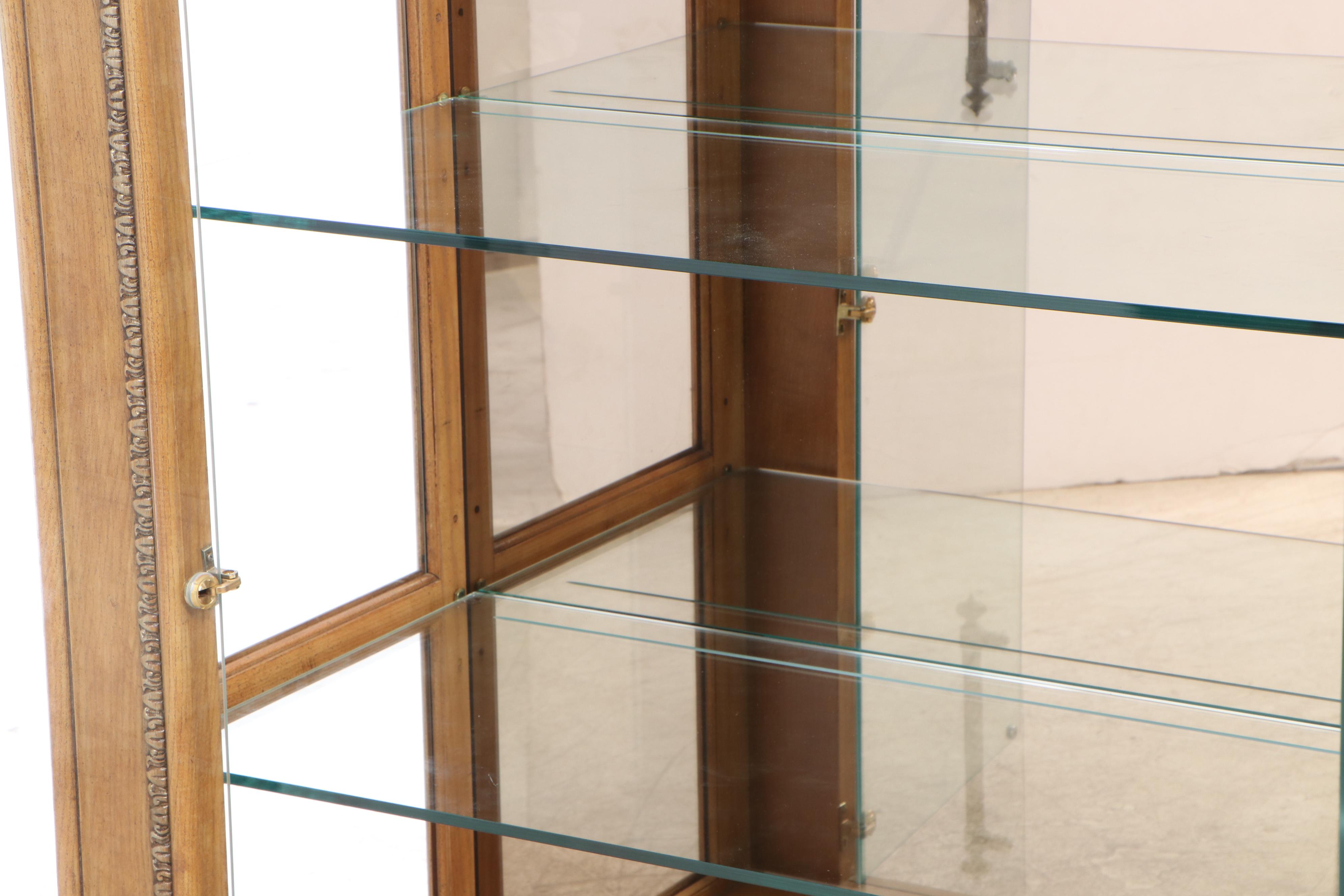 Henredon Arched Oak Display Cabinet