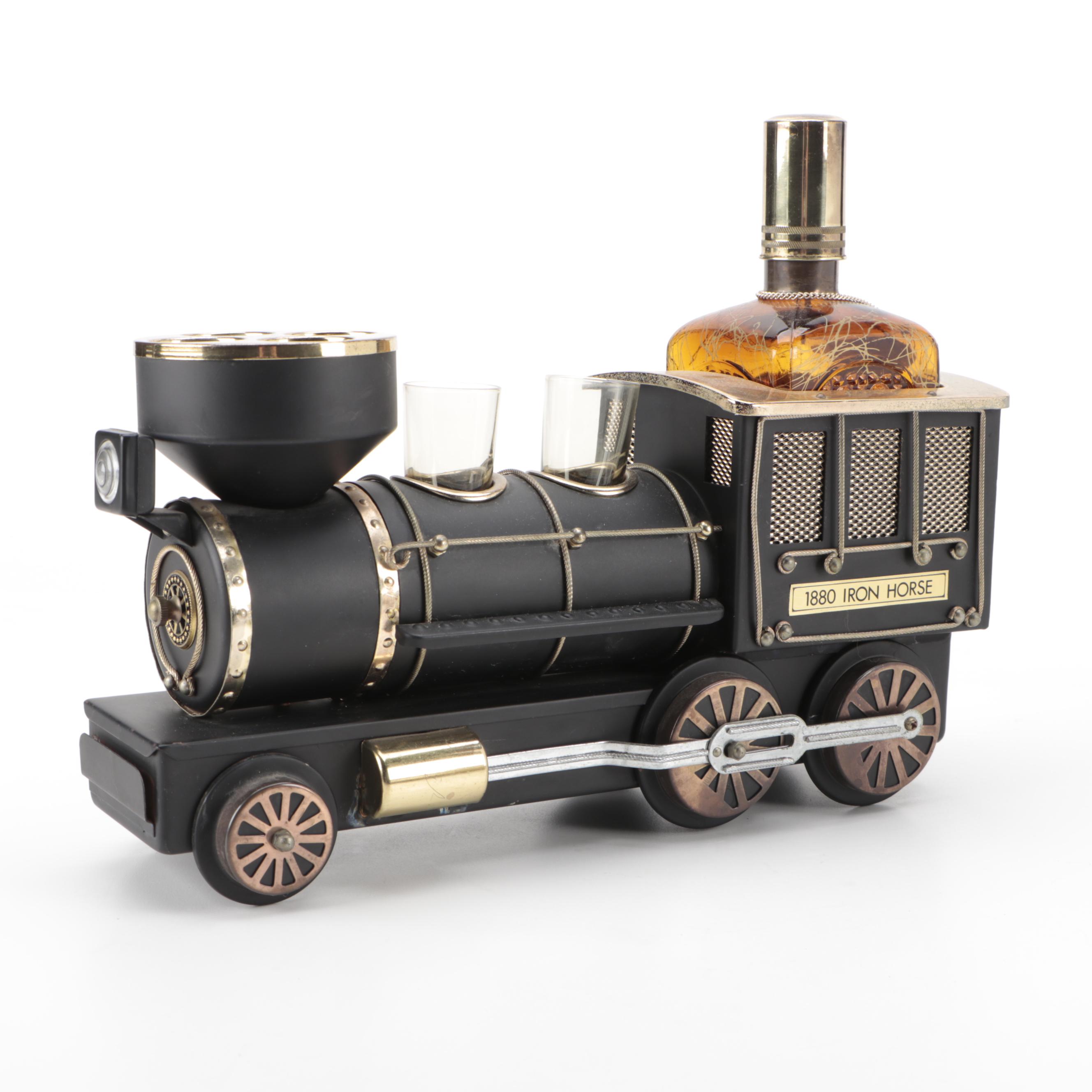 Crown Royal Car and Other Train Shaped Decanter Set