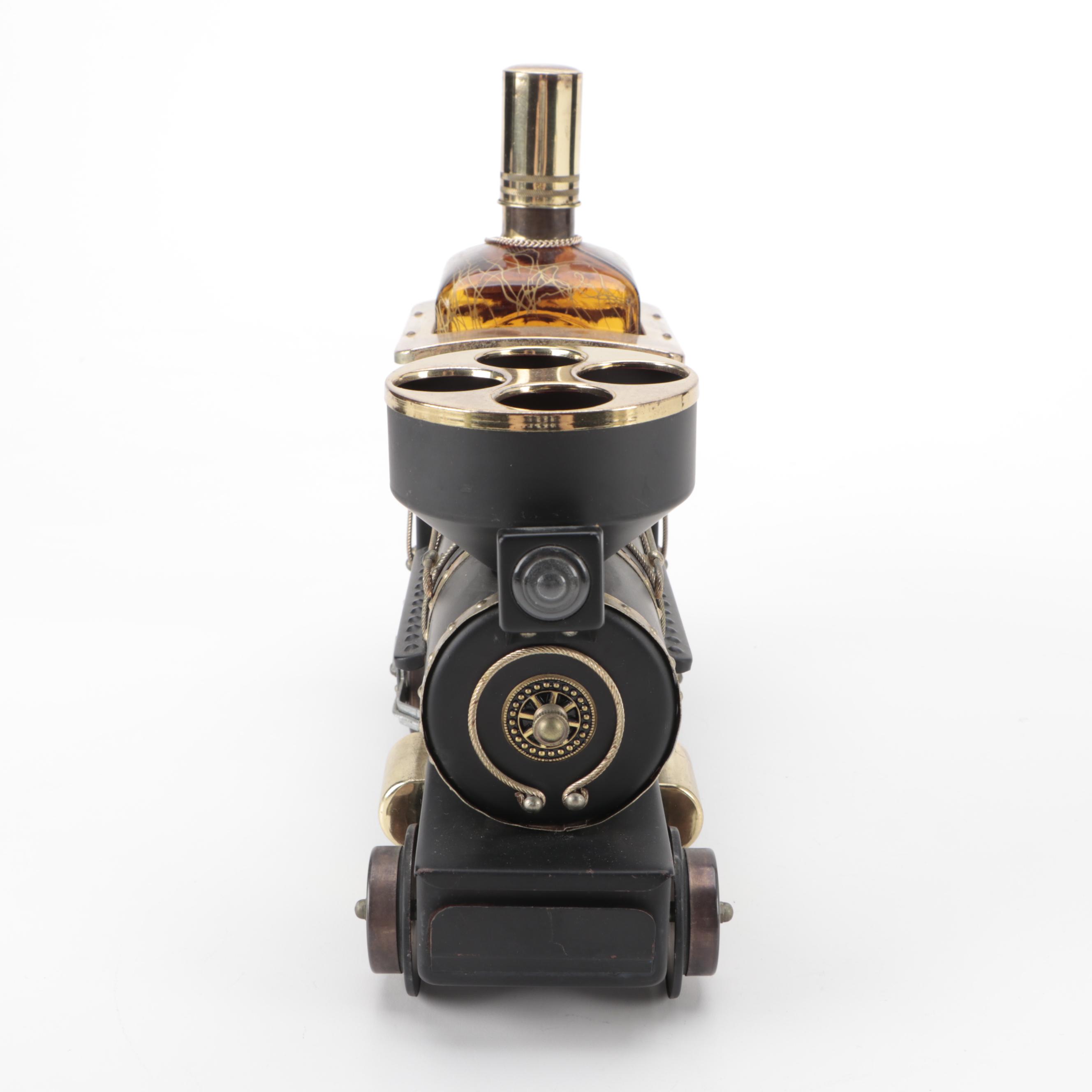 Crown Royal Car and Other Train Shaped Decanter Set