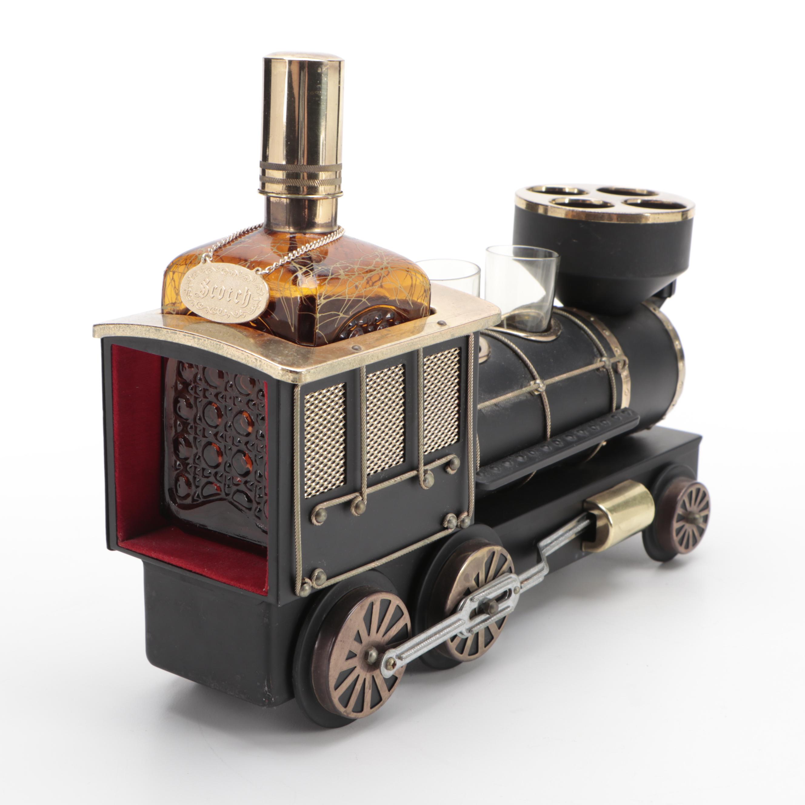 Crown Royal Car and Other Train Shaped Decanter Set