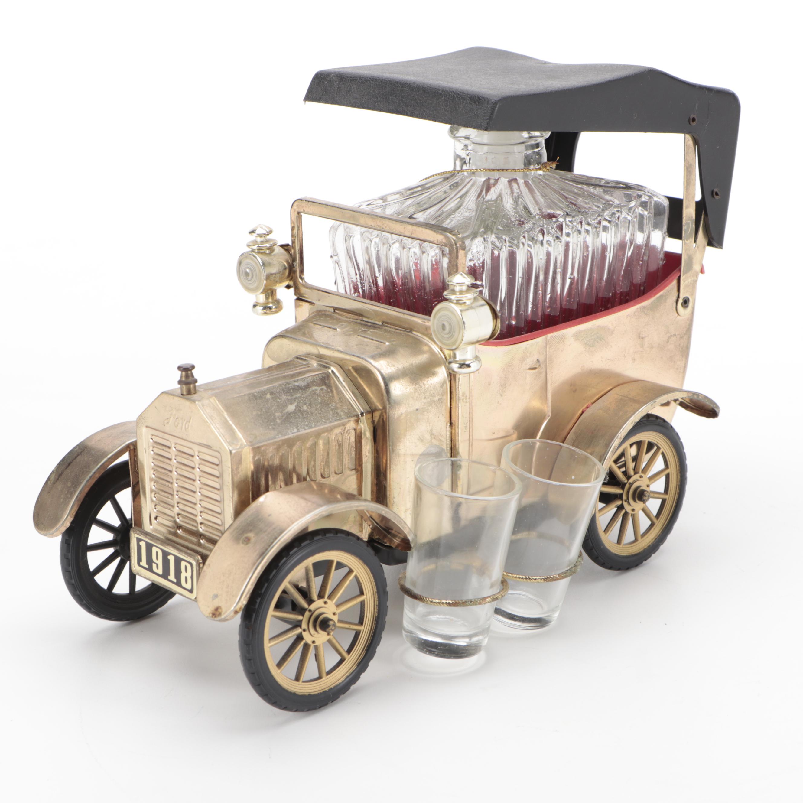 Crown Royal Car and Other Train Shaped Decanter Set