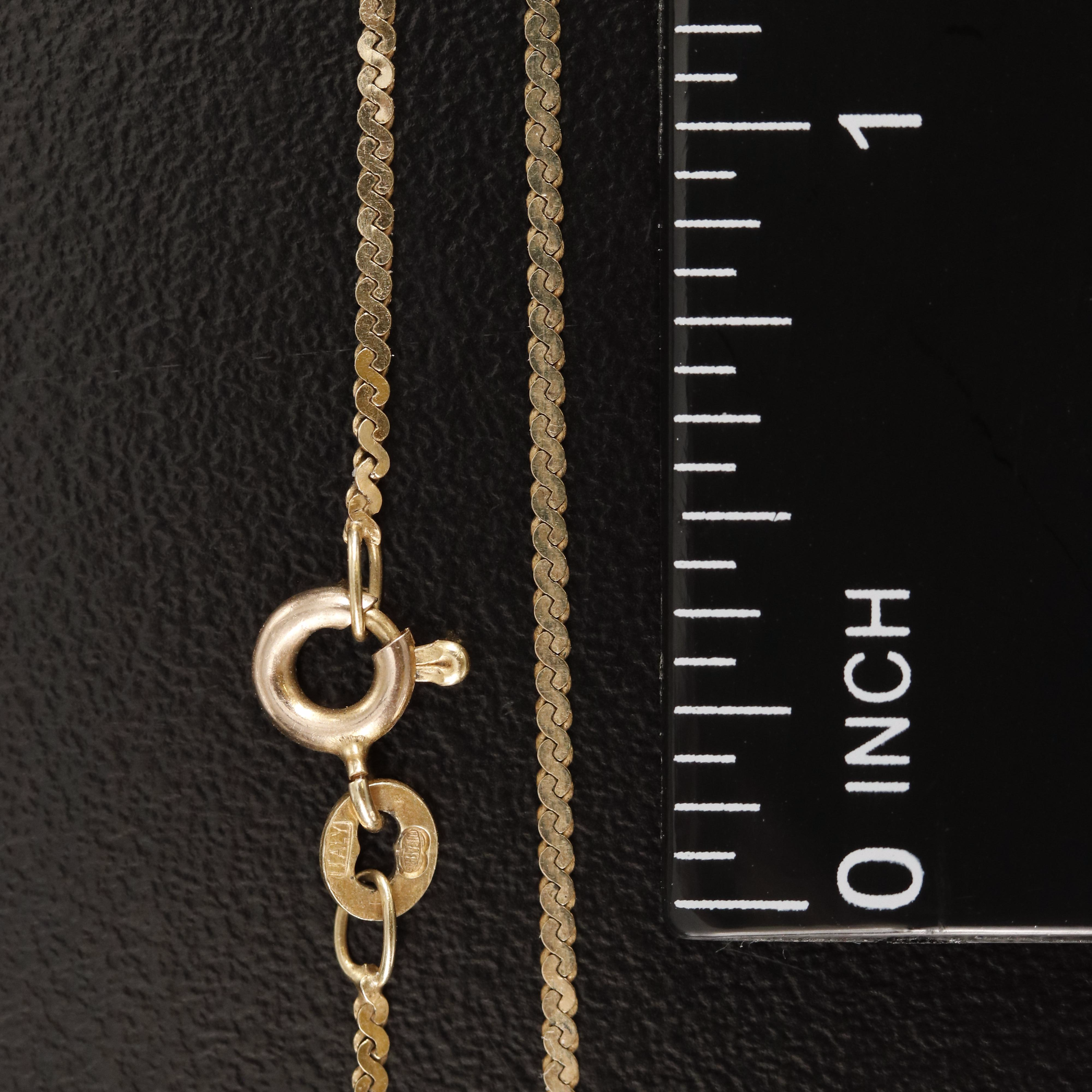 14K Serpentine Chain Necklace