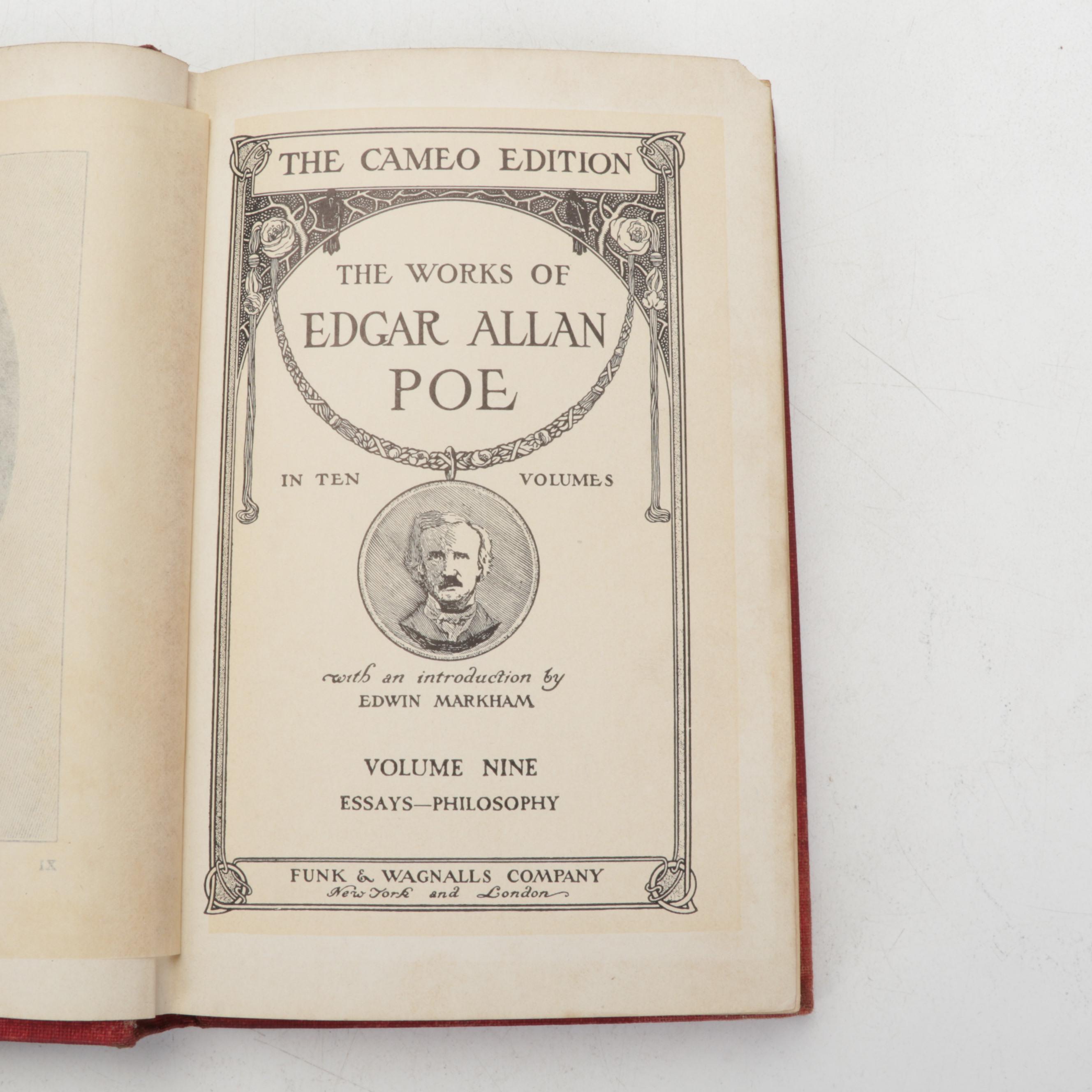 "The Works of Edgar Allen Poe" Cameo Edition Partial Set and More