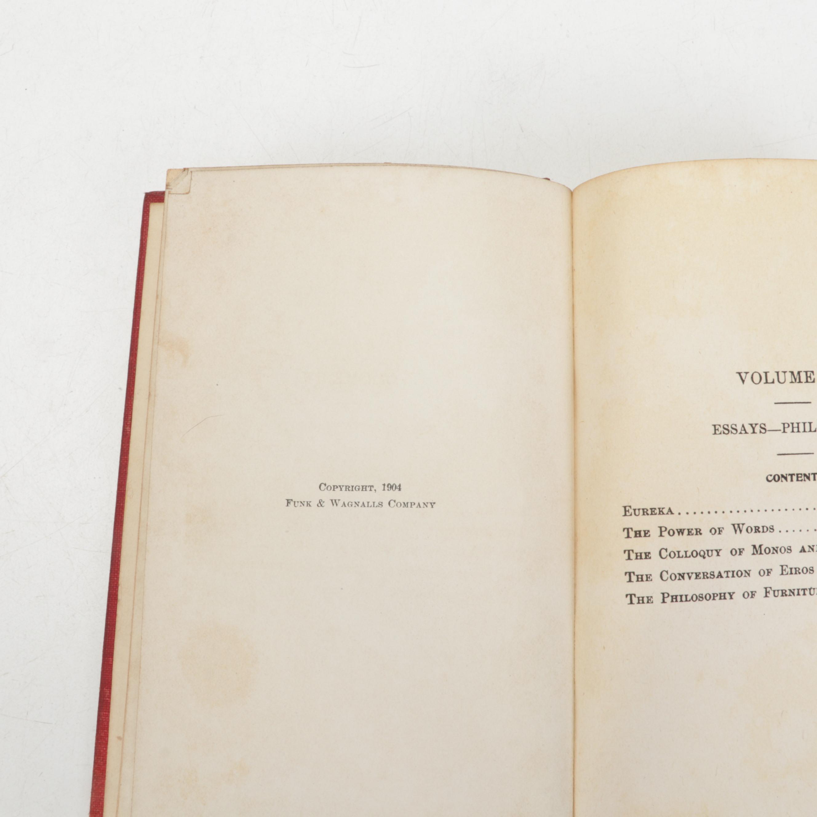 "The Works of Edgar Allen Poe" Cameo Edition Partial Set and More