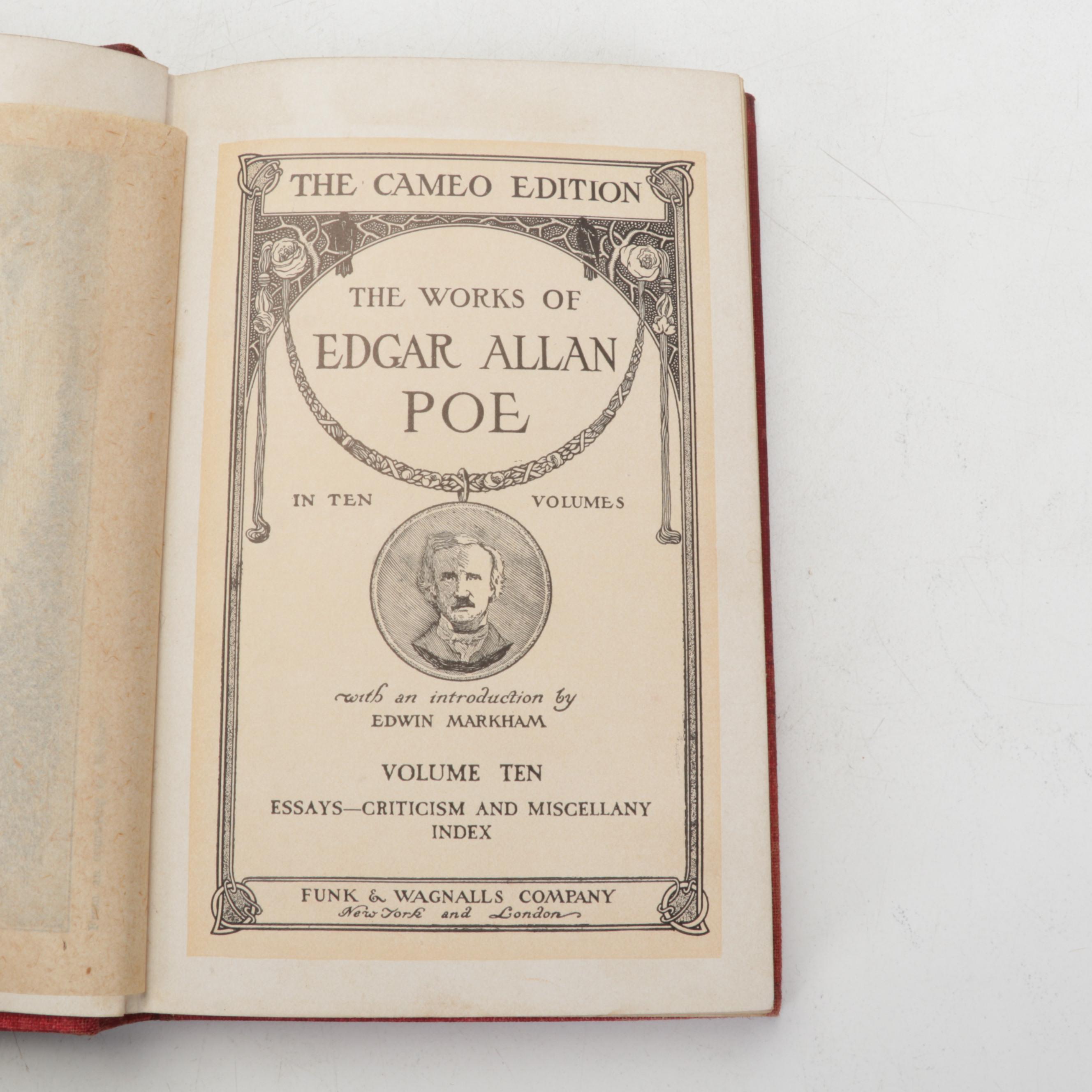 "The Works of Edgar Allen Poe" Cameo Edition Partial Set and More