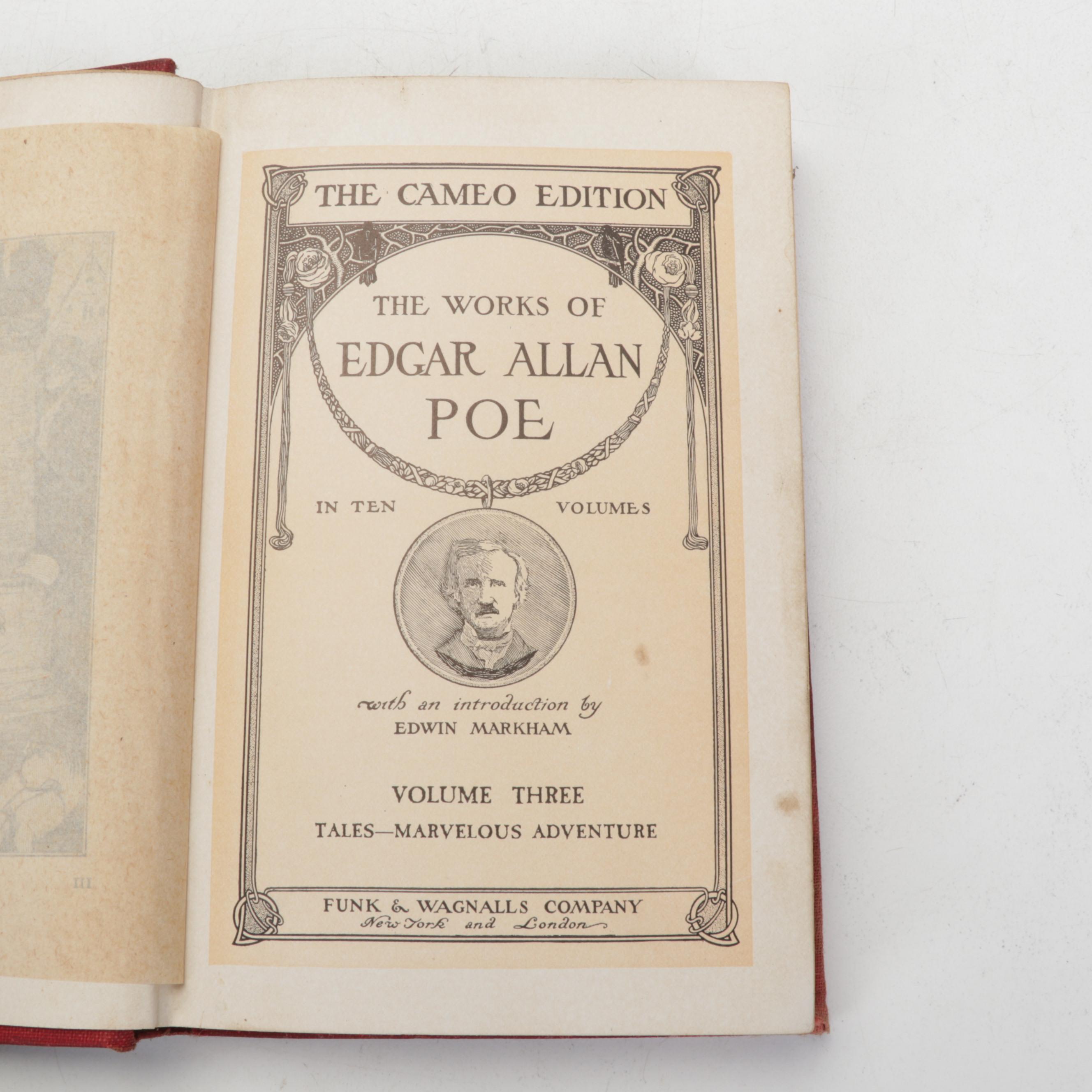 "The Works of Edgar Allen Poe" Cameo Edition Partial Set and More