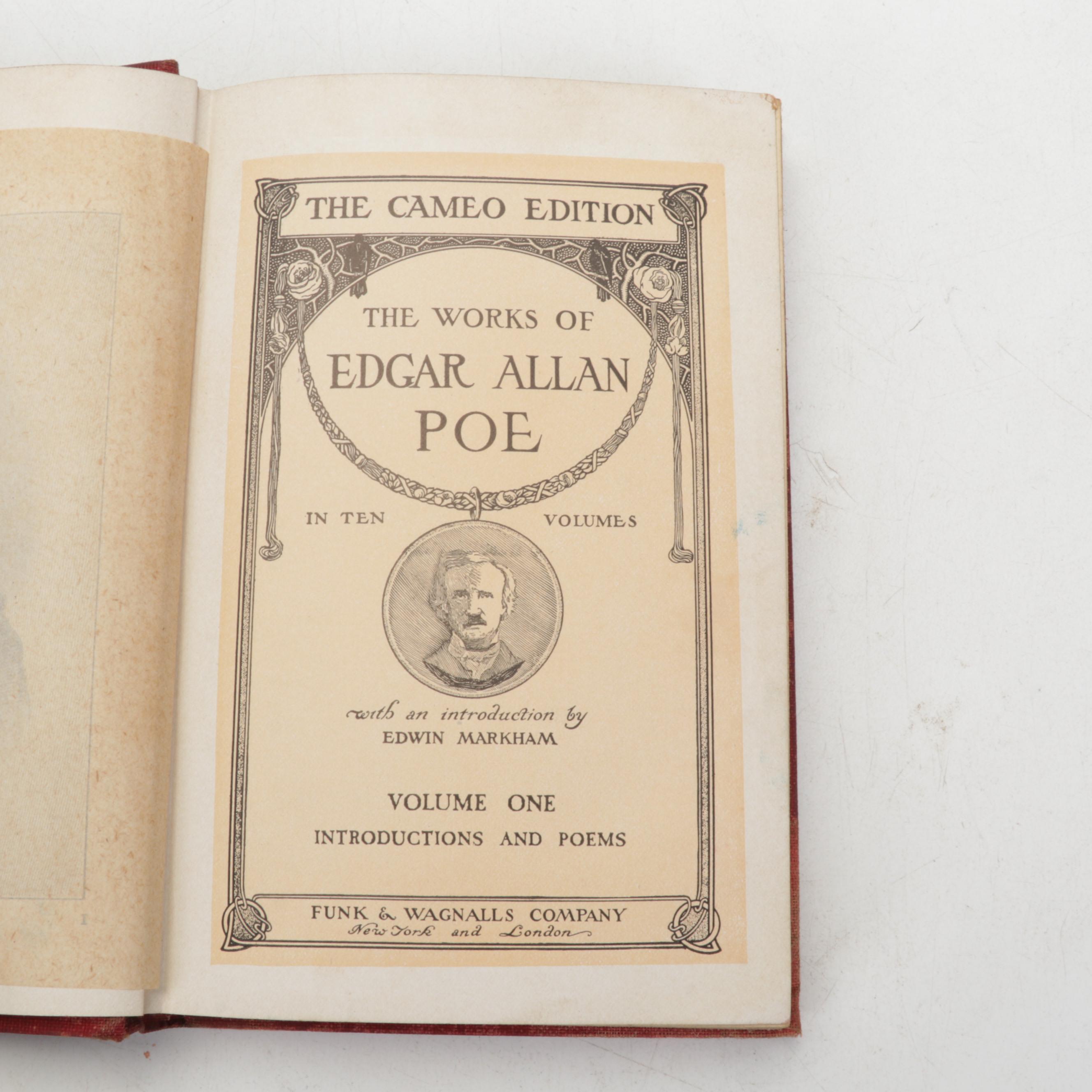 "The Works of Edgar Allen Poe" Cameo Edition Partial Set and More