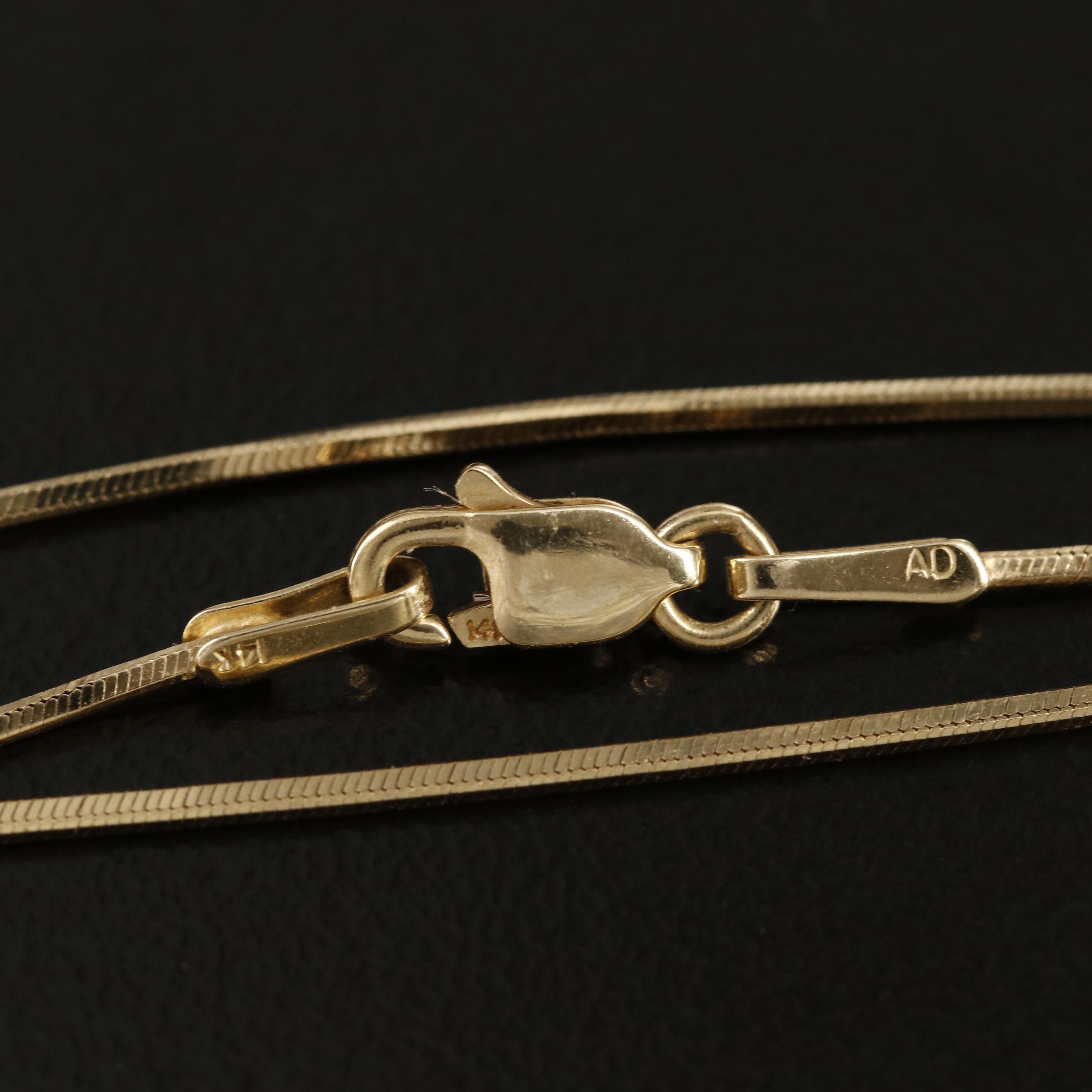 14K Snake Chain Necklace