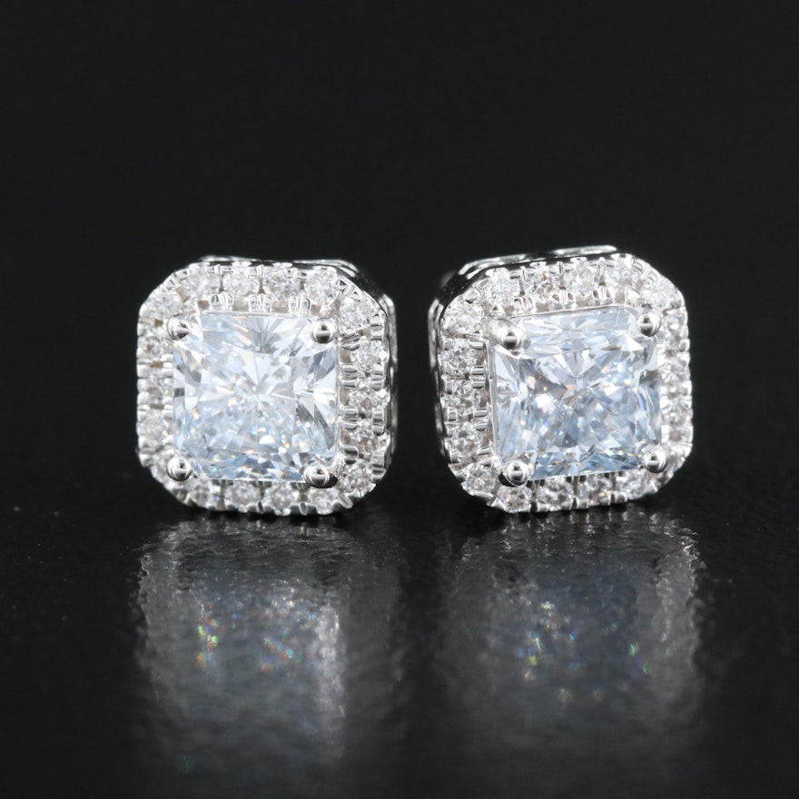 14K 0.88 CTW Lab Grown Diamond Earrings