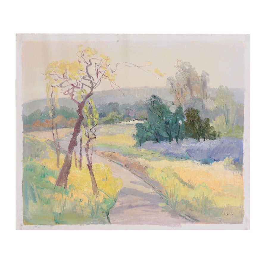 Leilin Floral Landscape Oil Painting
