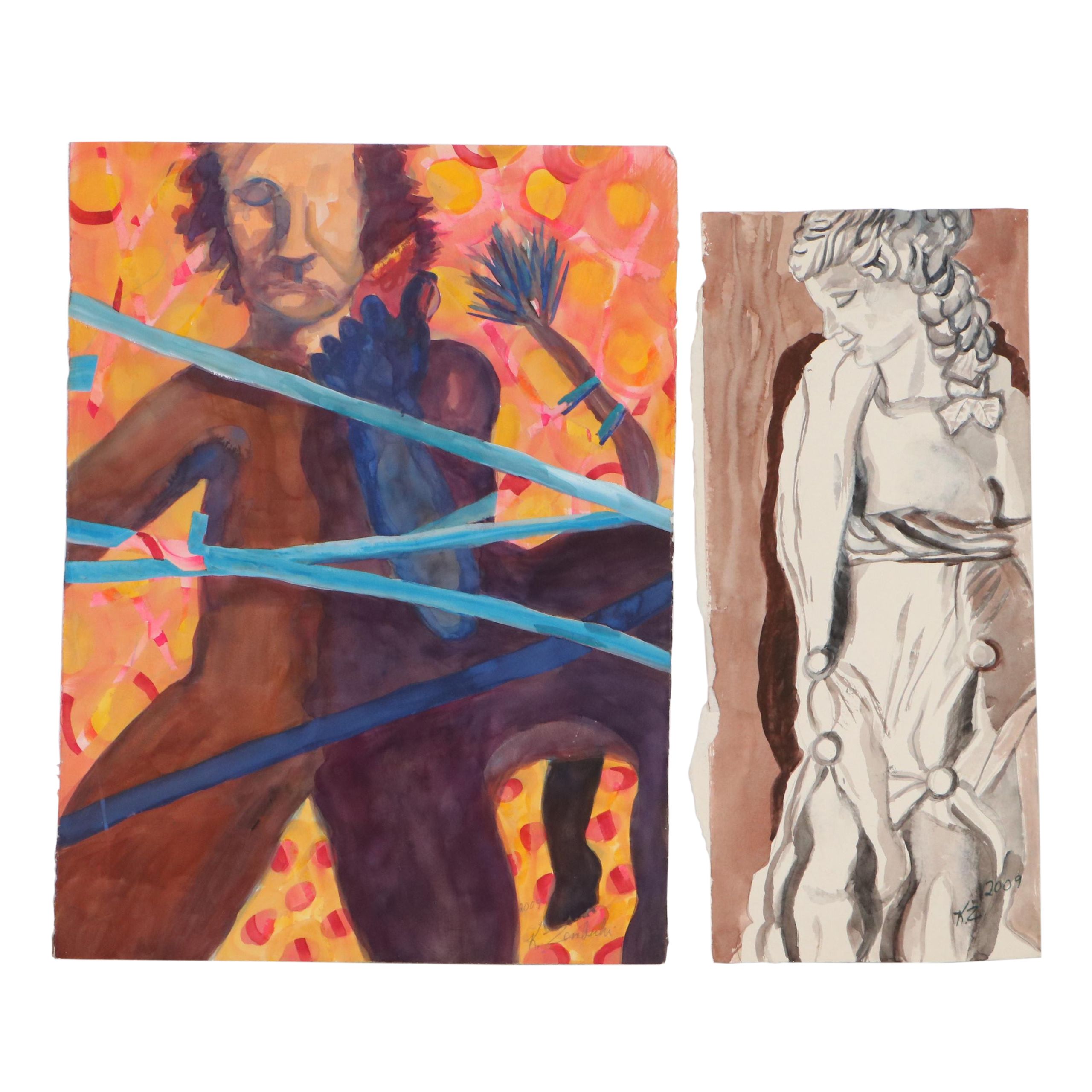 Kathleen Zimbicki Figurative Watercolor Paintings