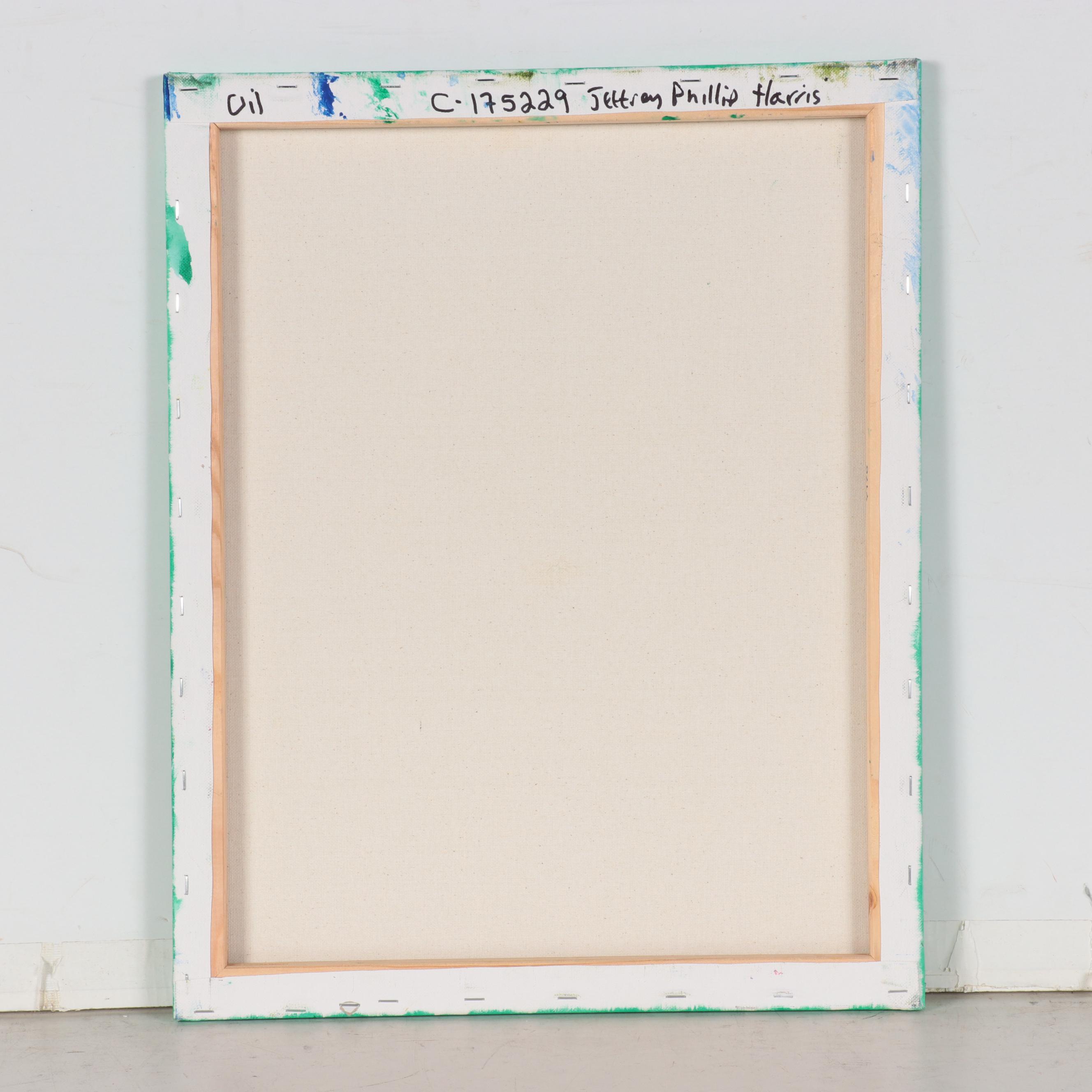 Jeff Harris Oil Painting of Foliage, 21st Century