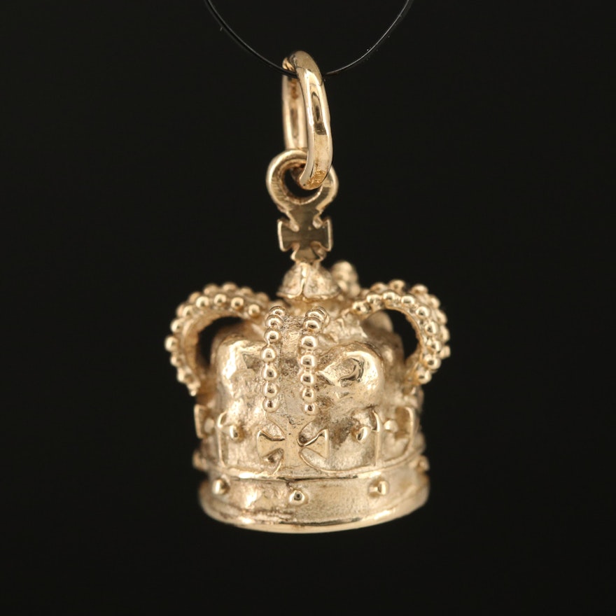 9K Crown Charm