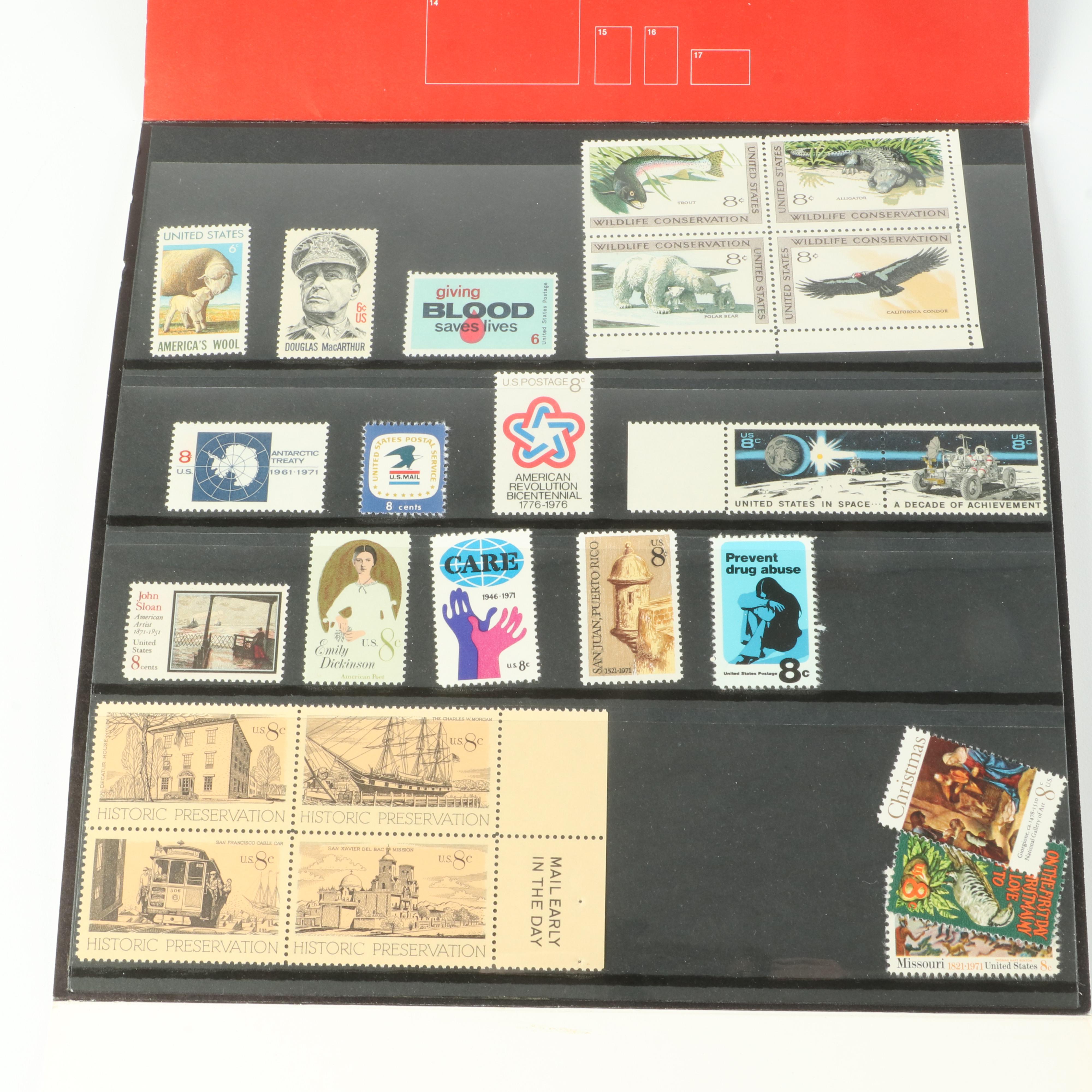 Stamp Collection Including Worldwide Stamp Album