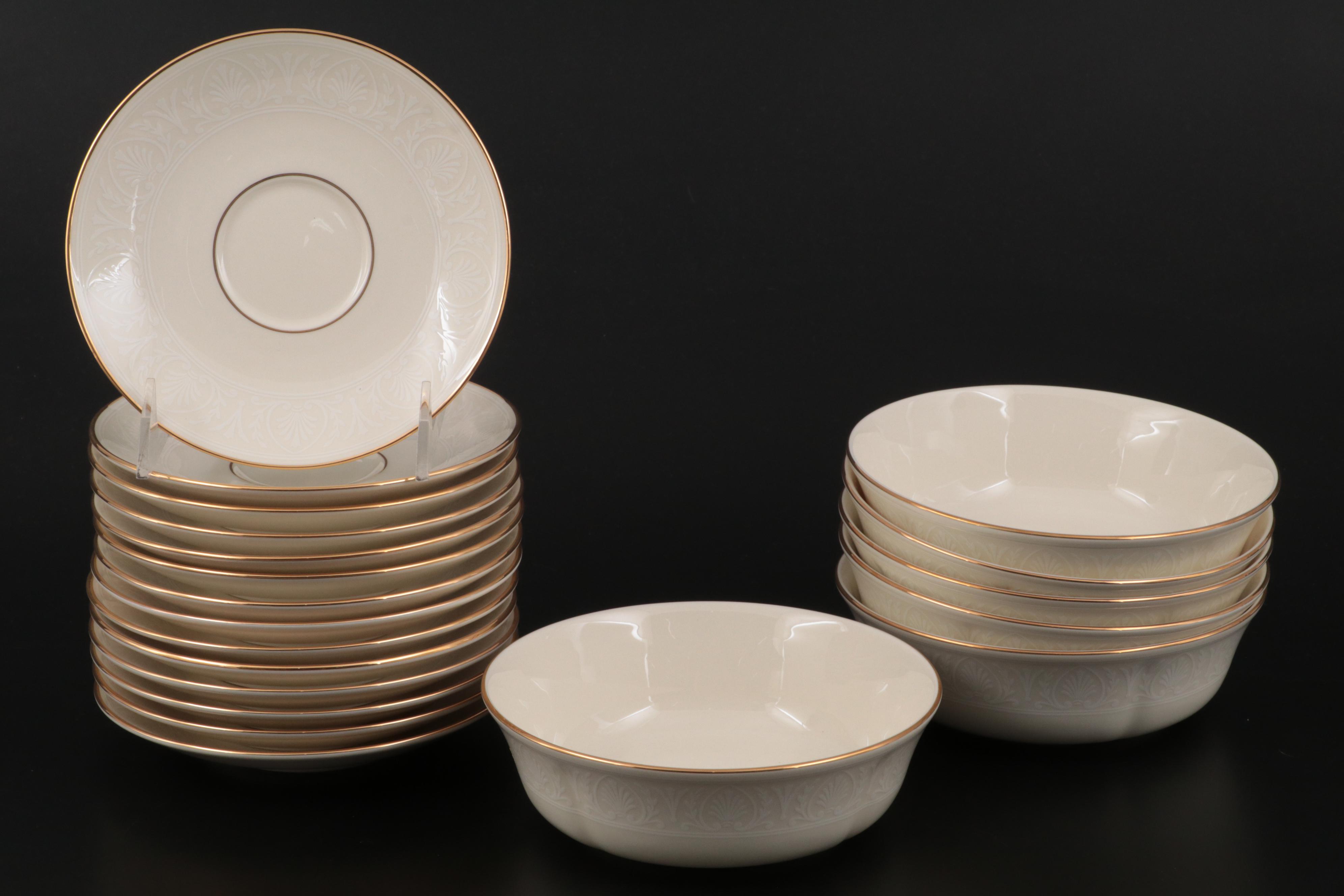 Lenox "Courtyard Gold" Bone China Dinnerware, 1994–2007