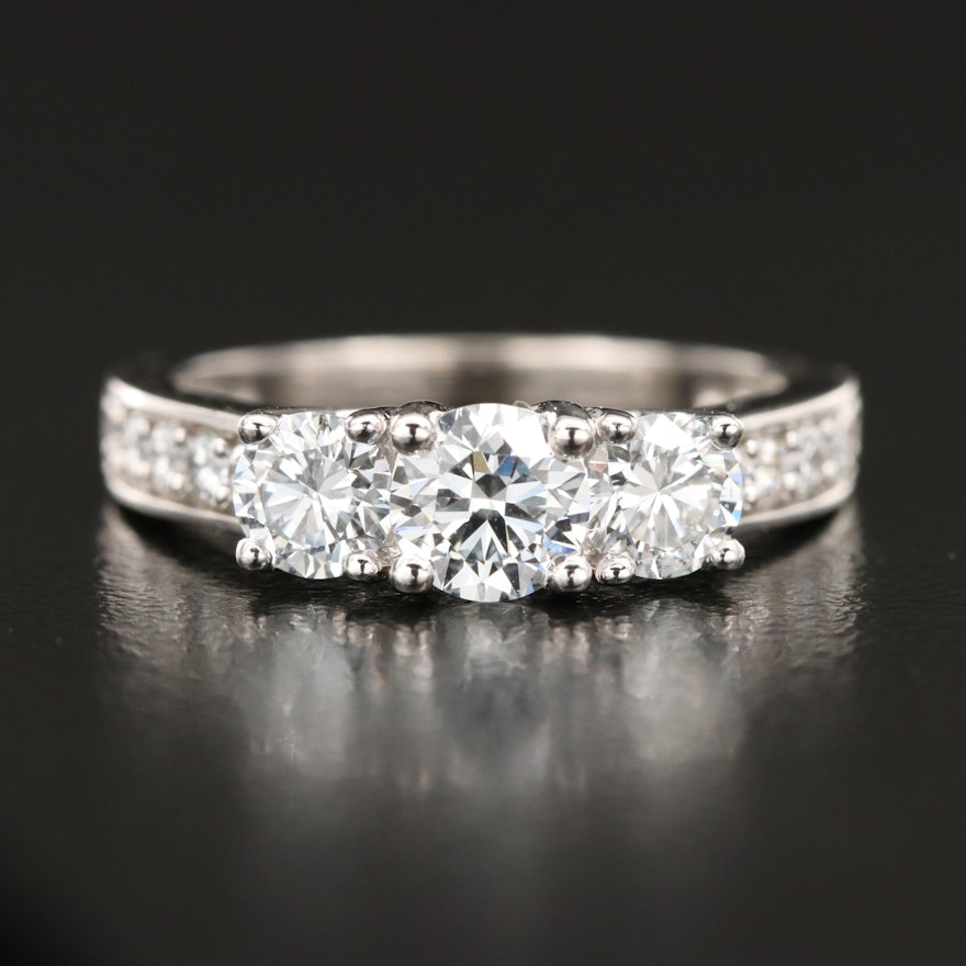 14K 1.55 CTW Lab Grown Diamond Ring