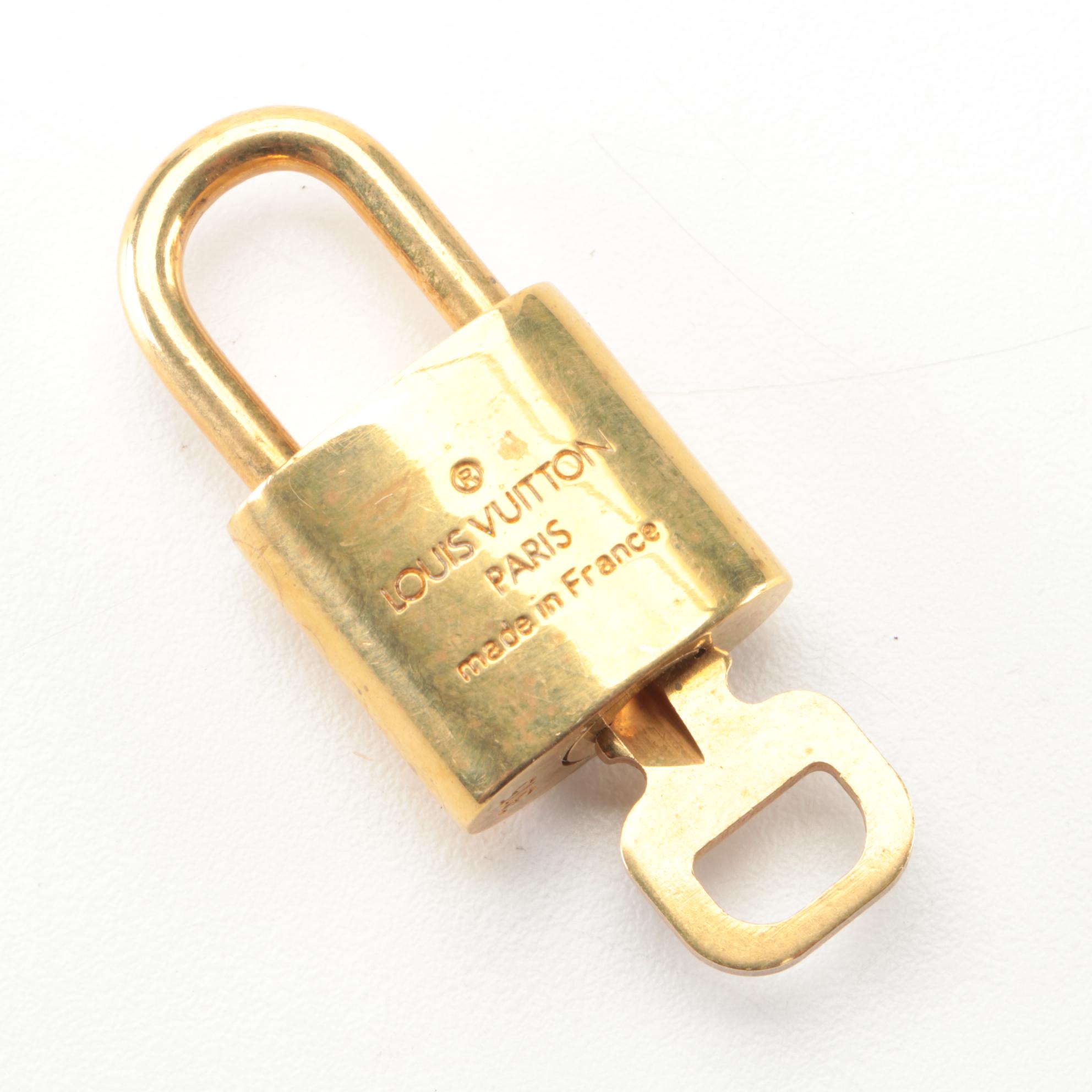 Louis Vuitton Brass Padlock and Key