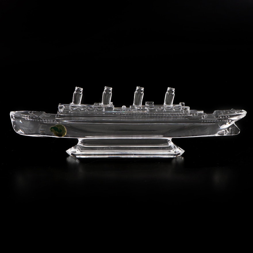 Waterford Crystal "Vintage Steam Ship" Figurine, 2006