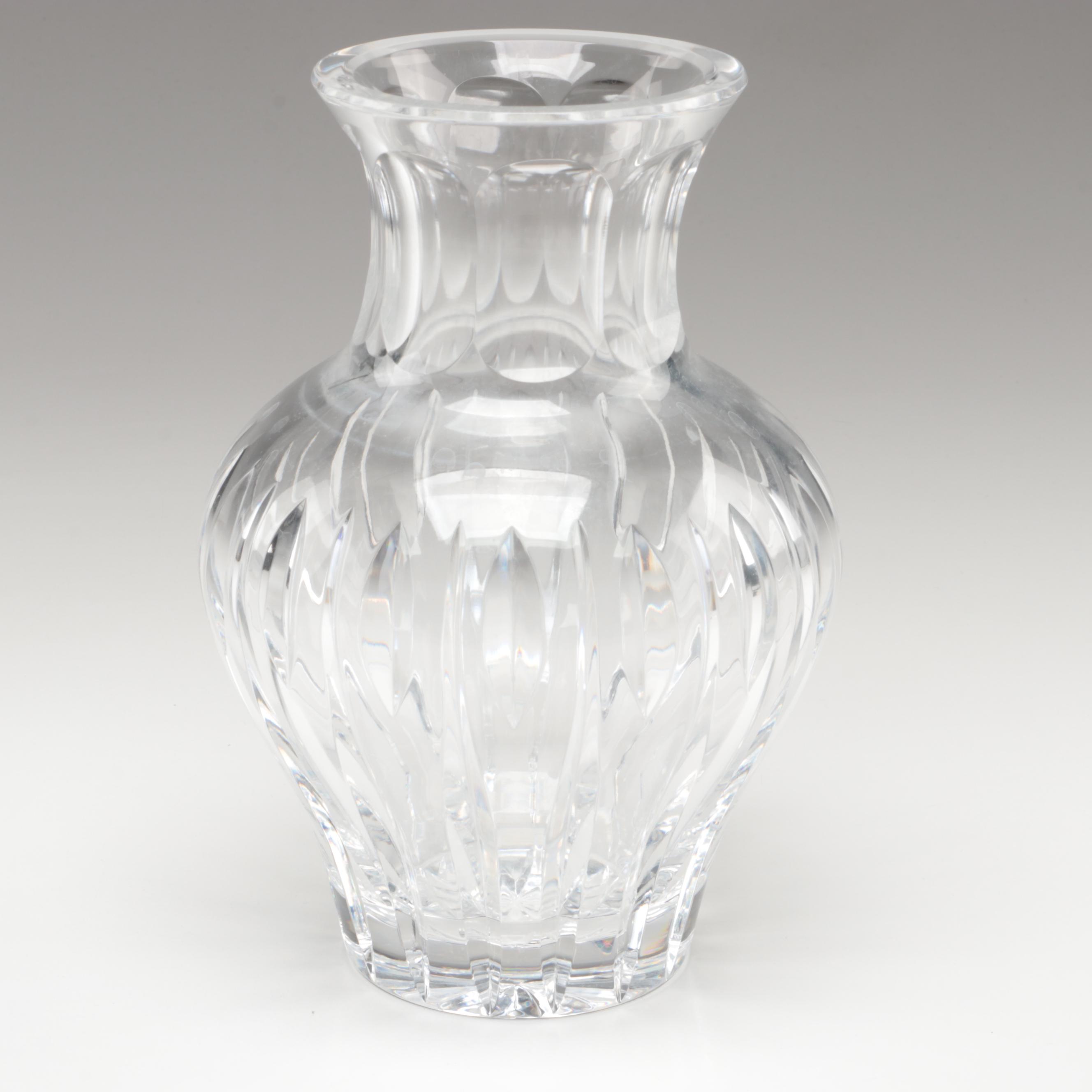 Waterford Crystal "Simply Red" Champagne Fluted with Marquis by Waterford Vase