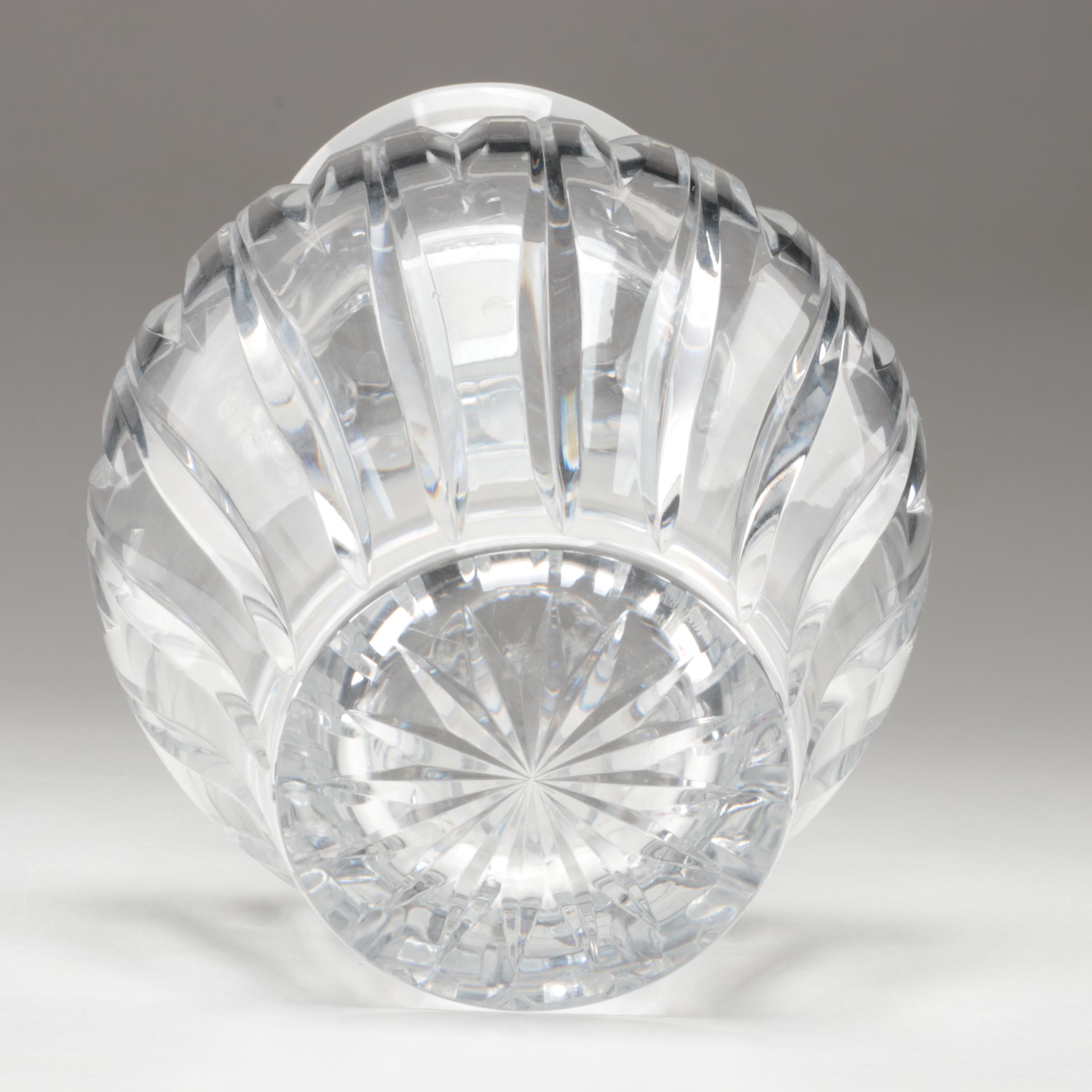 Waterford Crystal "Simply Red" Champagne Fluted with Marquis by Waterford Vase