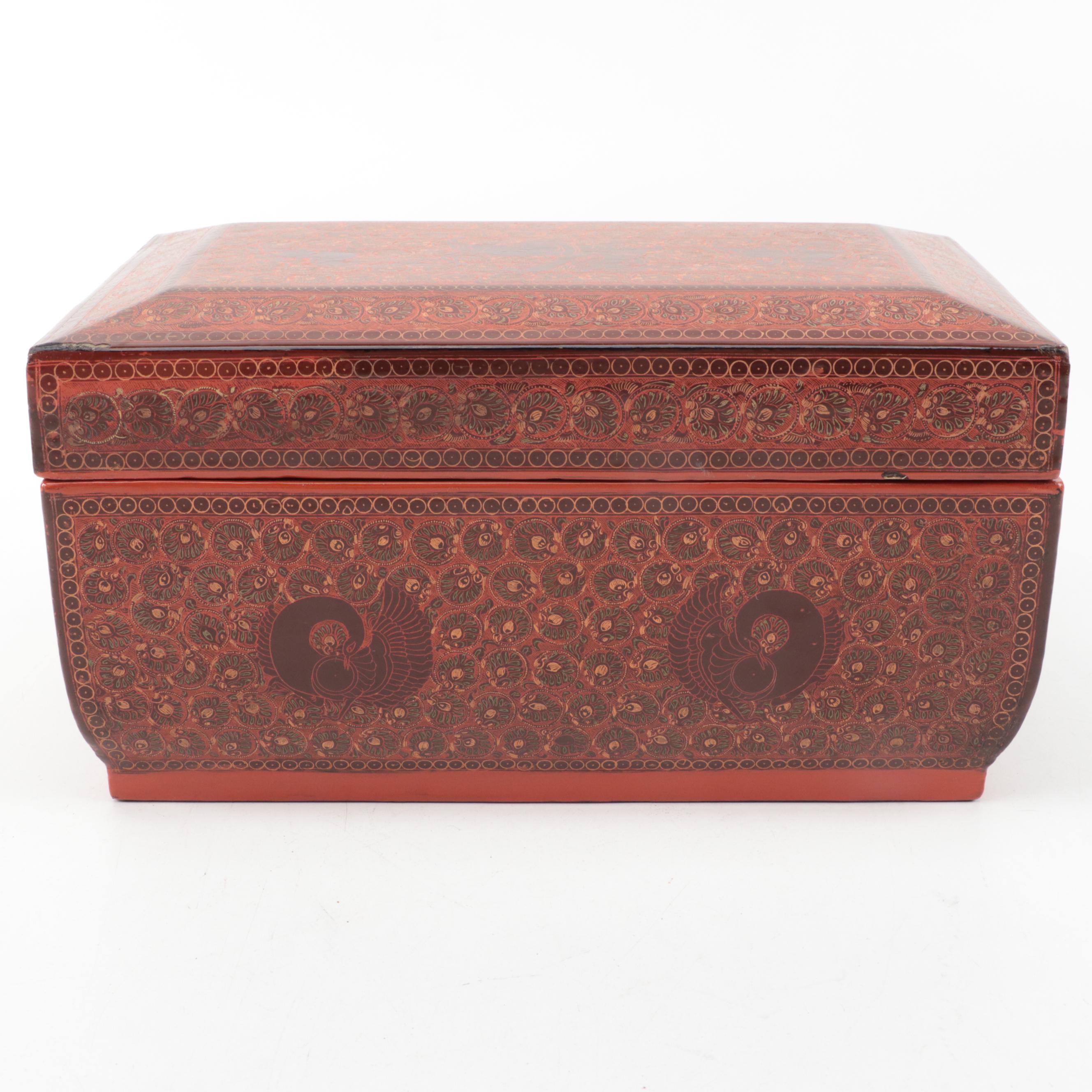 Burmese Style Lacquerware Box