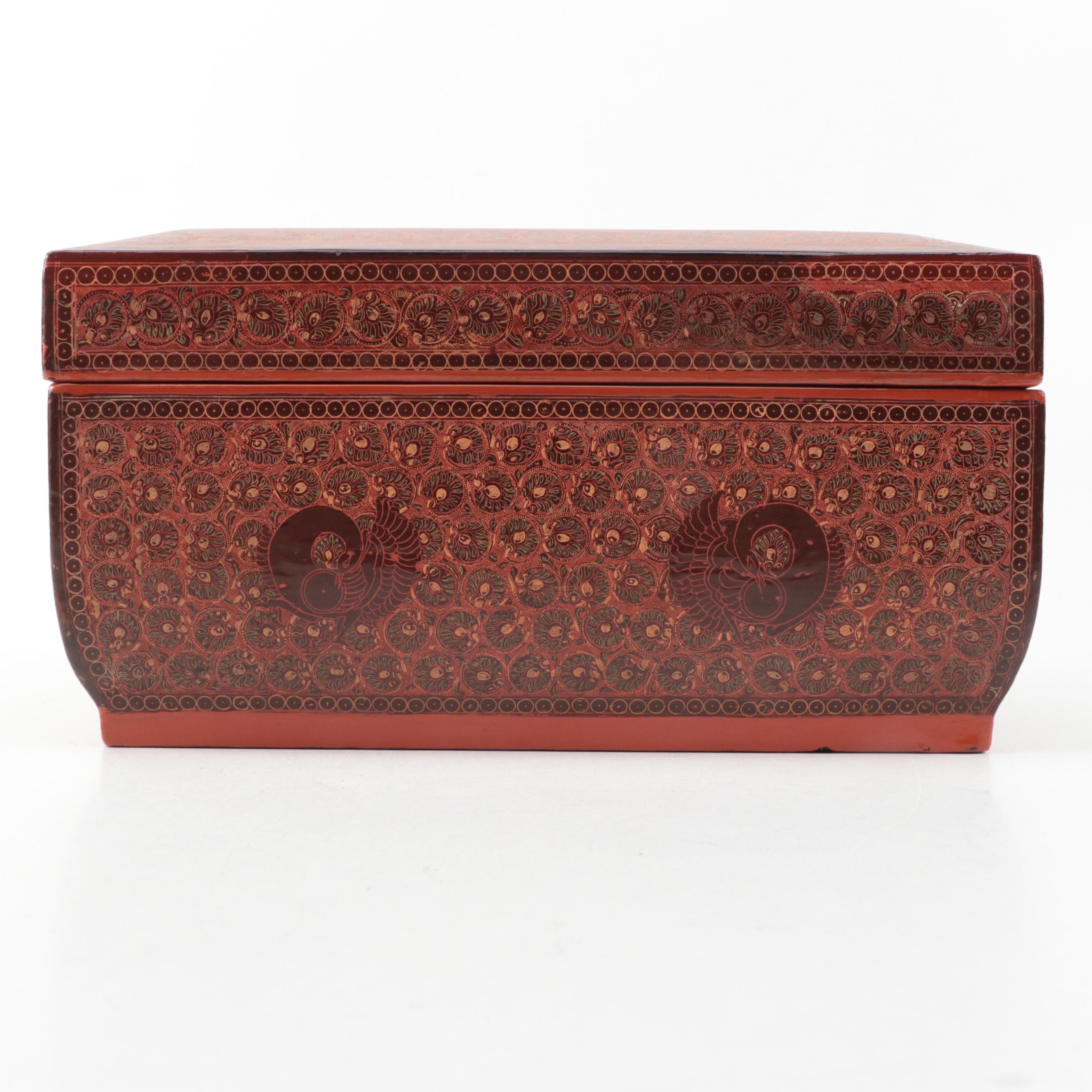 Burmese Style Lacquerware Box