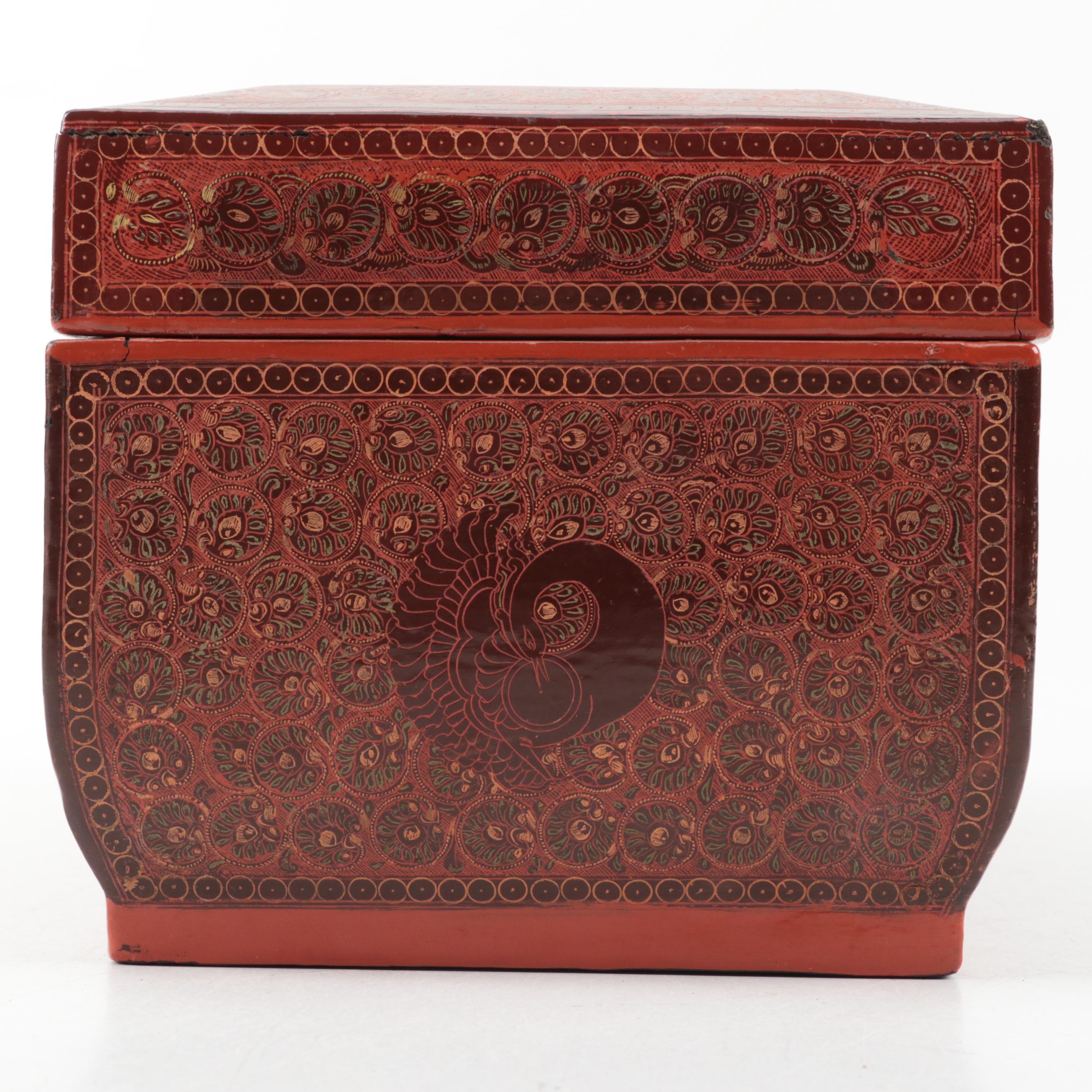 Burmese Style Lacquerware Box