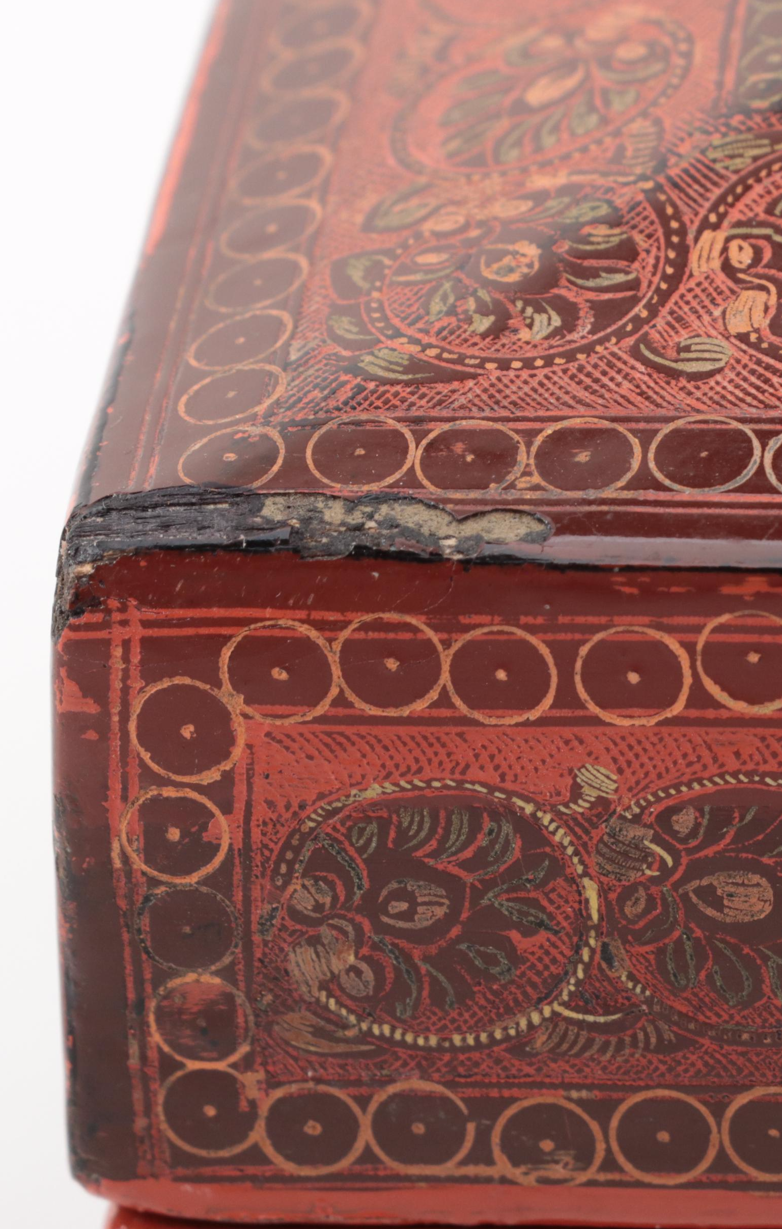 Burmese Style Lacquerware Box