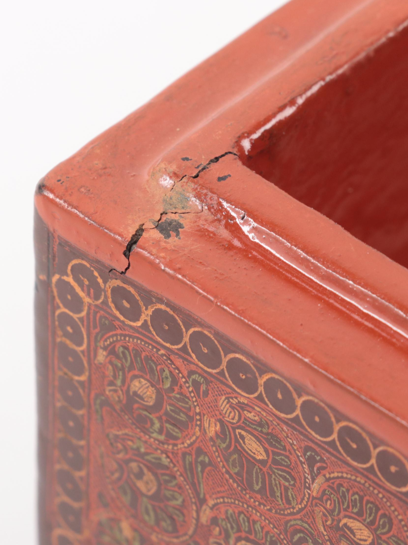 Burmese Style Lacquerware Box
