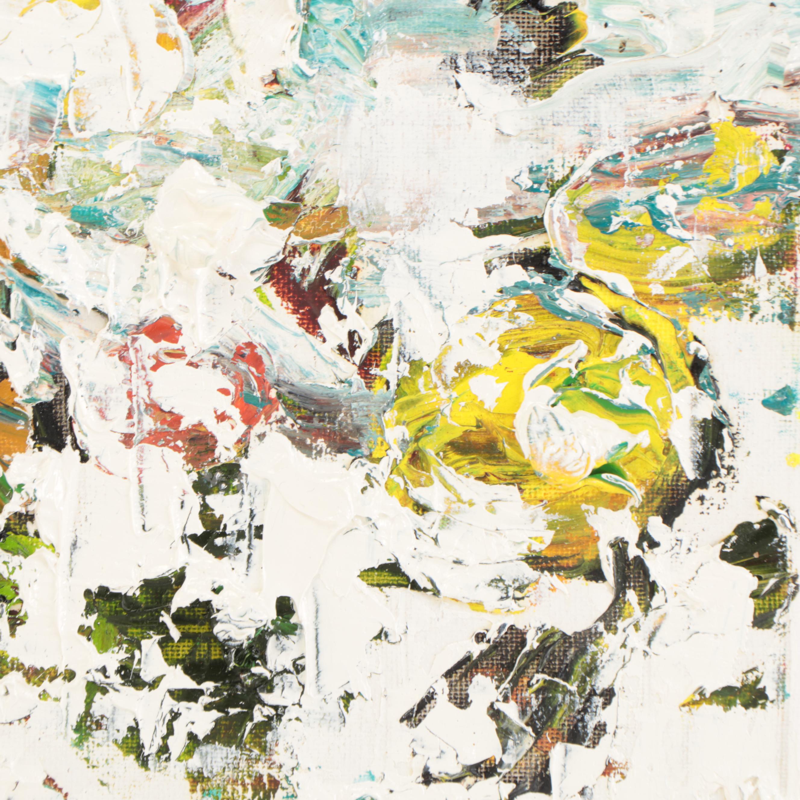 Jeff Harris Abstract Oil Painting, 21st Century