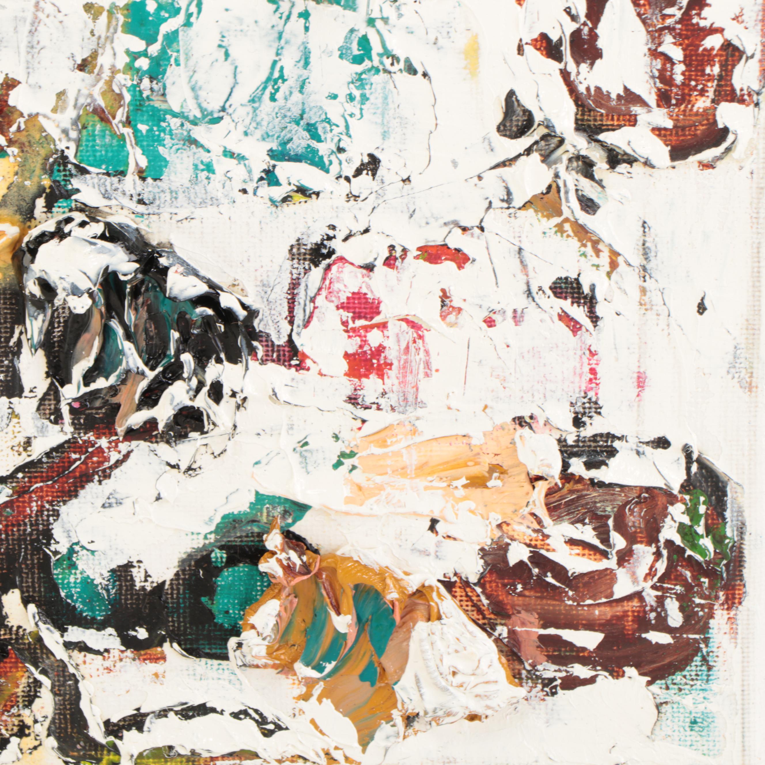 Jeff Harris Abstract Oil Painting, 21st Century