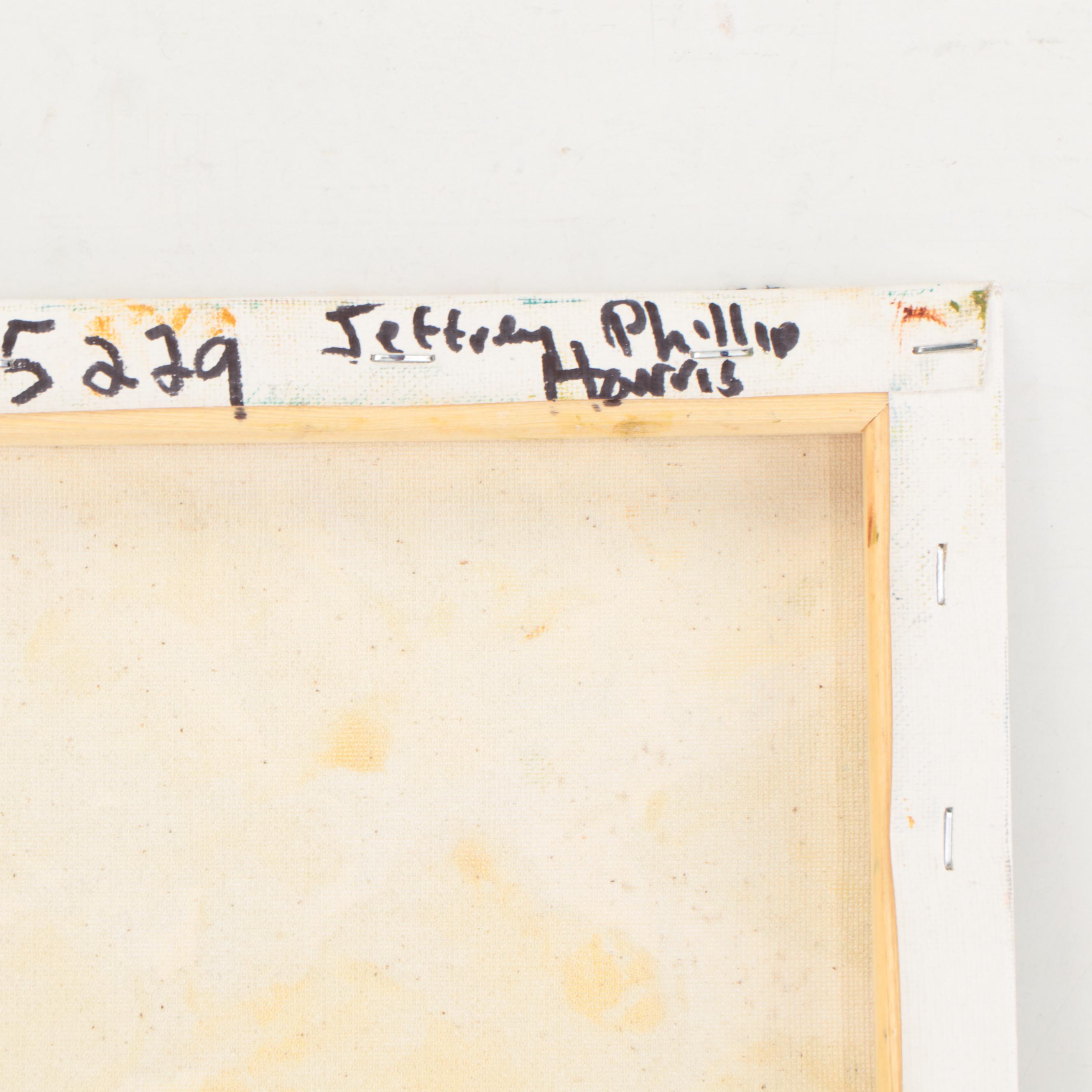 Jeff Harris Abstract Oil Painting, 21st Century