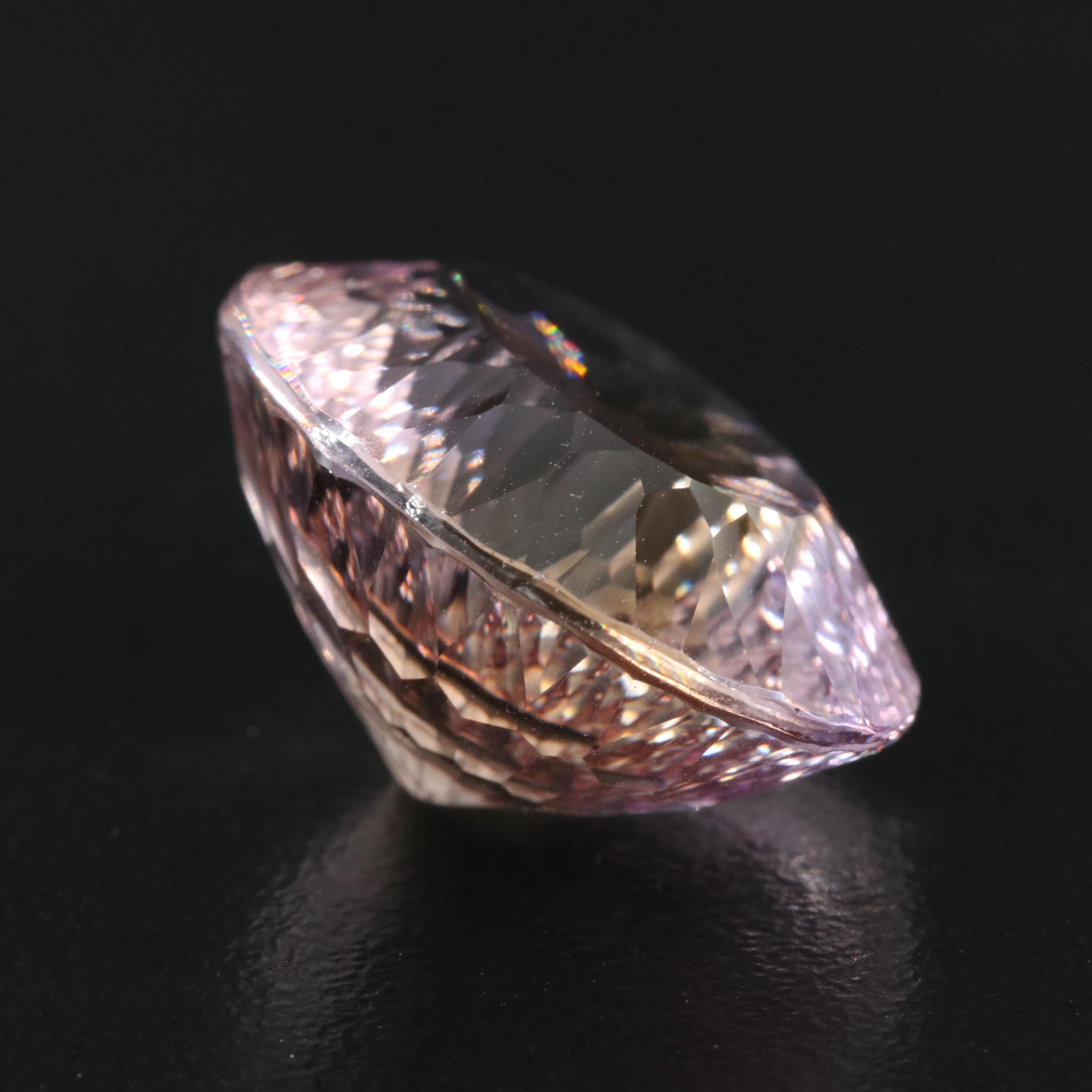 Loose 22.53 CT Oval Fantasy Faceted Ametrine