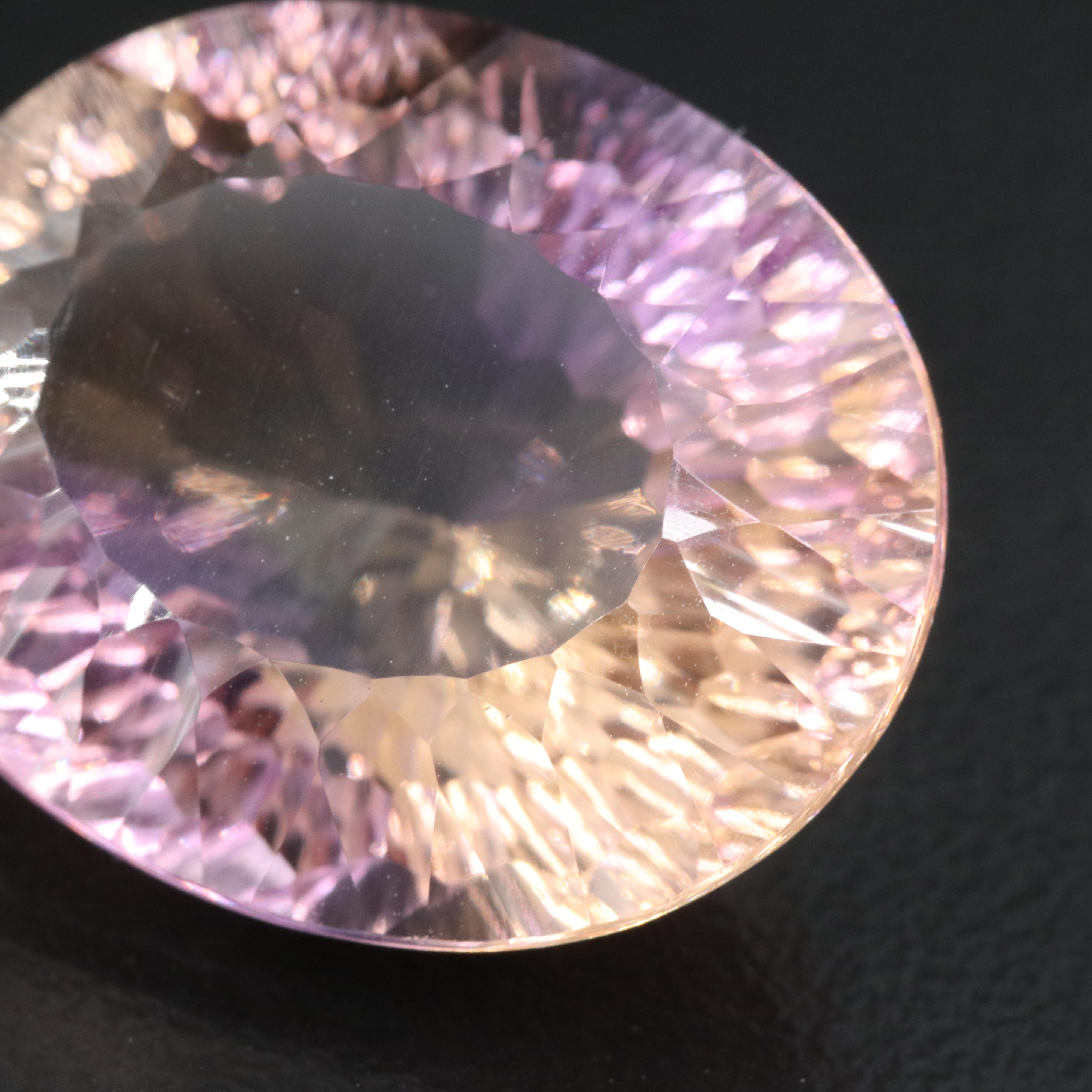 Loose 22.53 CT Oval Fantasy Faceted Ametrine