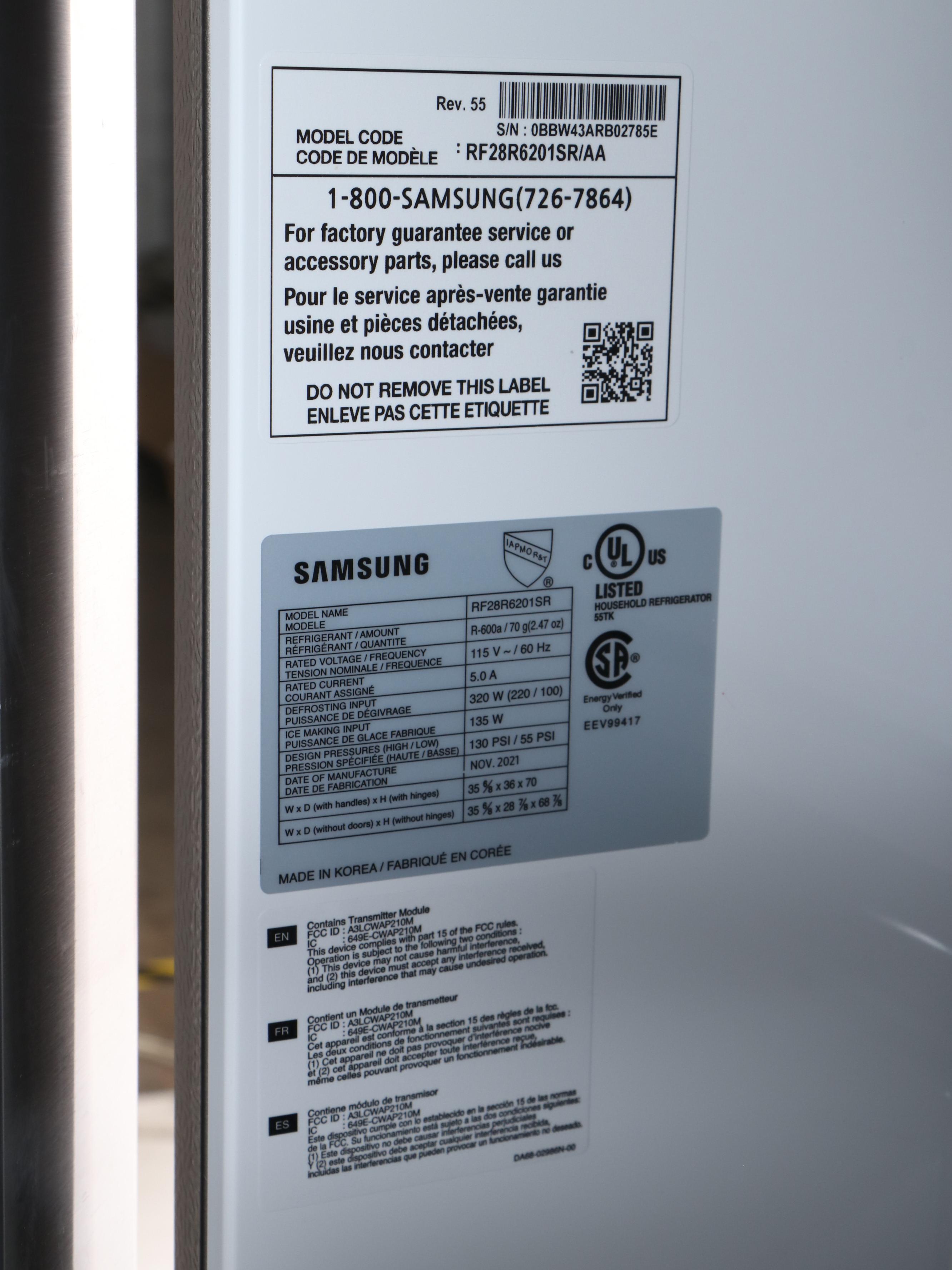 Samsung 28 Cu. Ft. Stainless Steel Three-Door French Door Refrigerator