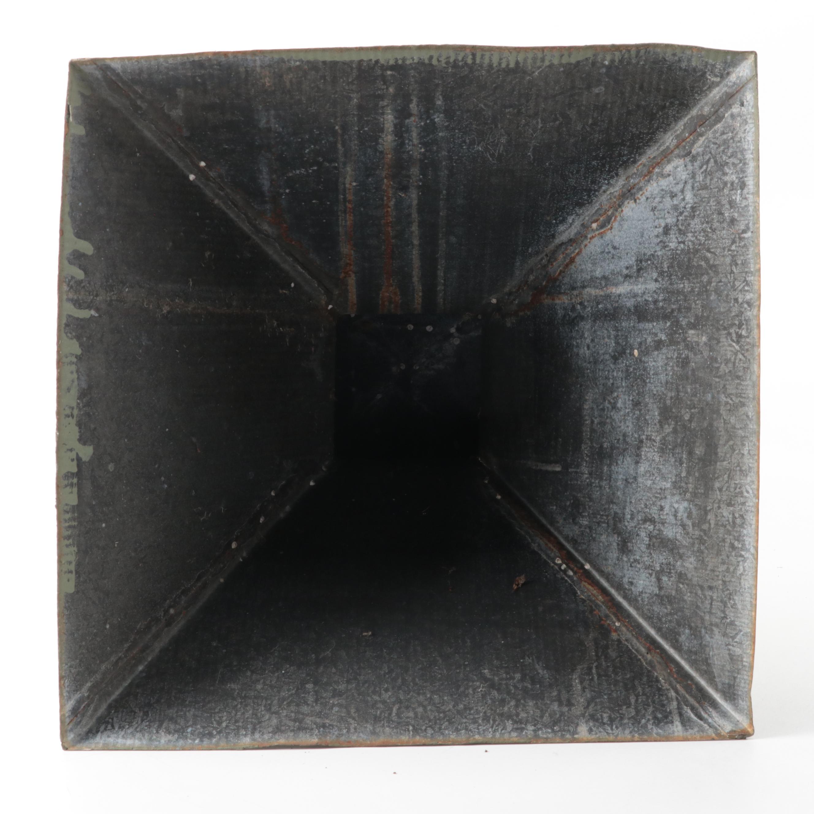 American Patinated Tin Architectural Flambeau Finial, Early 20th Century