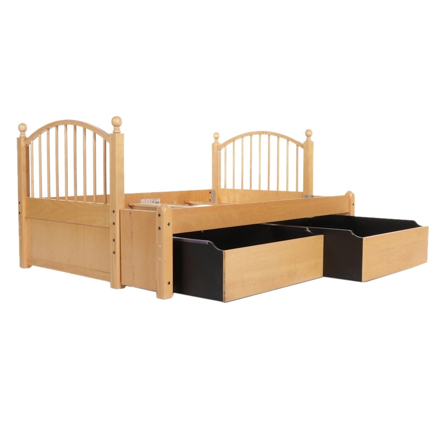 Canadian Maple Converted Full Size Bed Frame