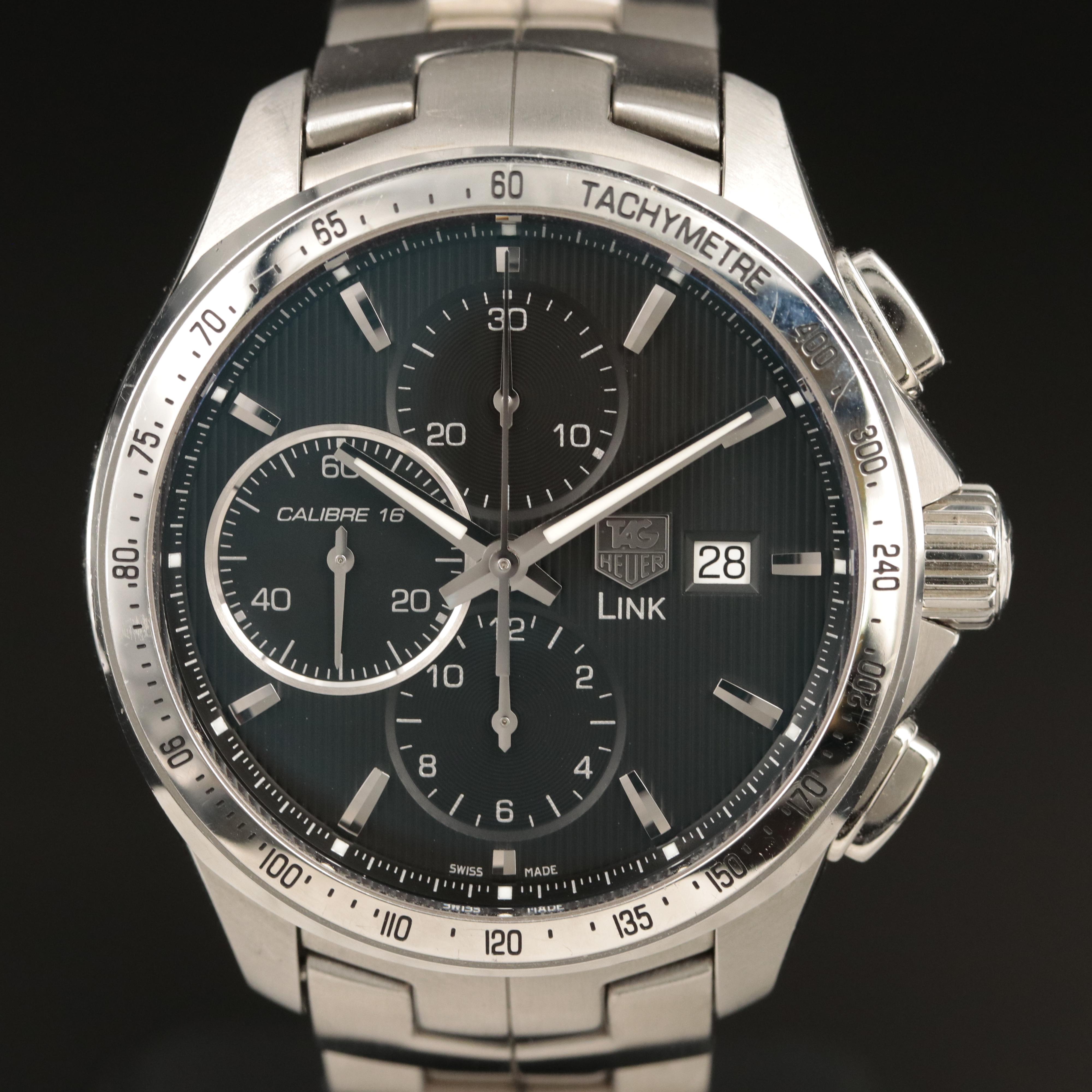 TAG Heuer Link Calibre 16 Stainless Steel Watch