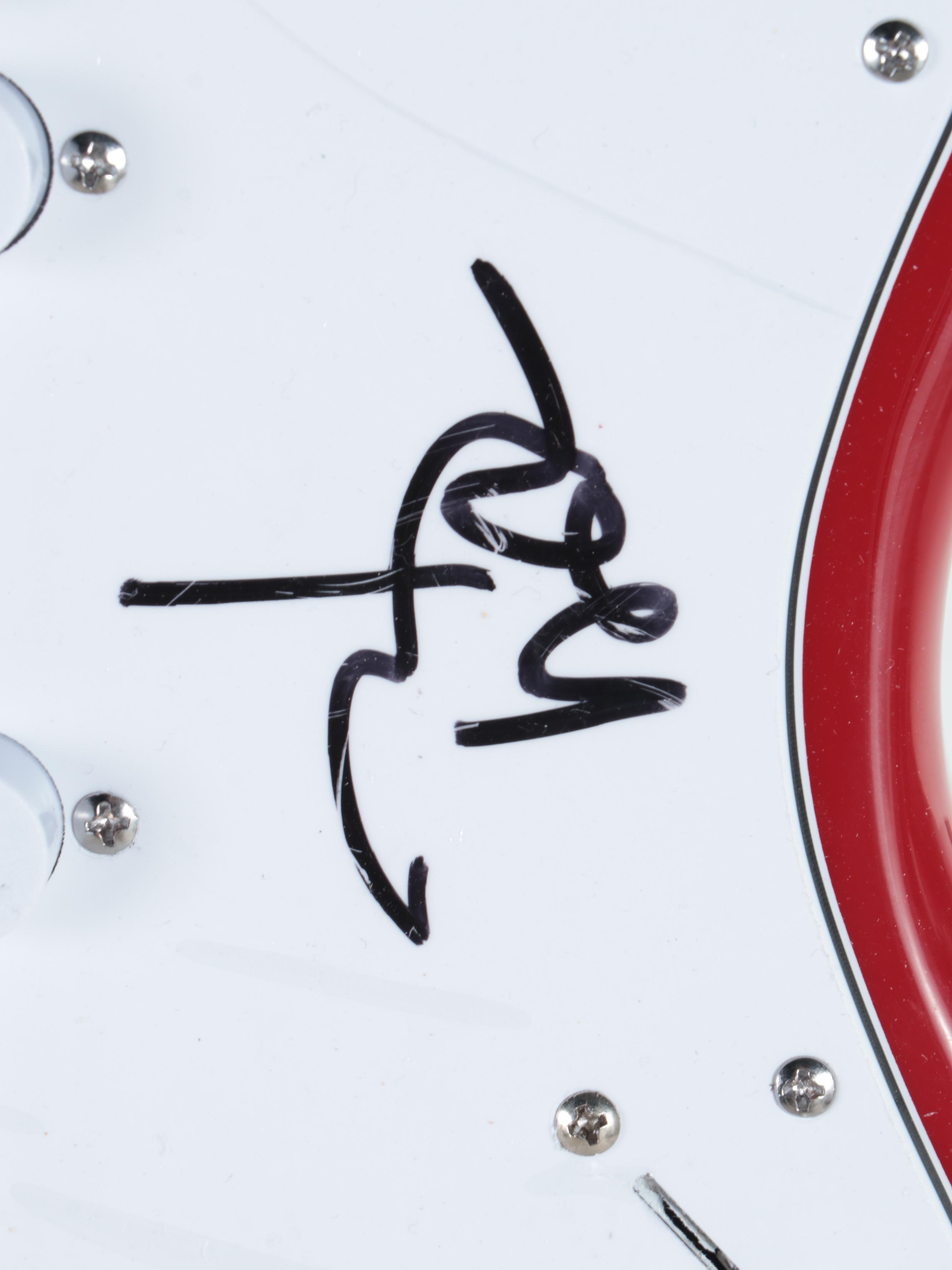 Johnny Depp of Hollywood Vampires Signed Glarry Red Enameled Electric Guitar