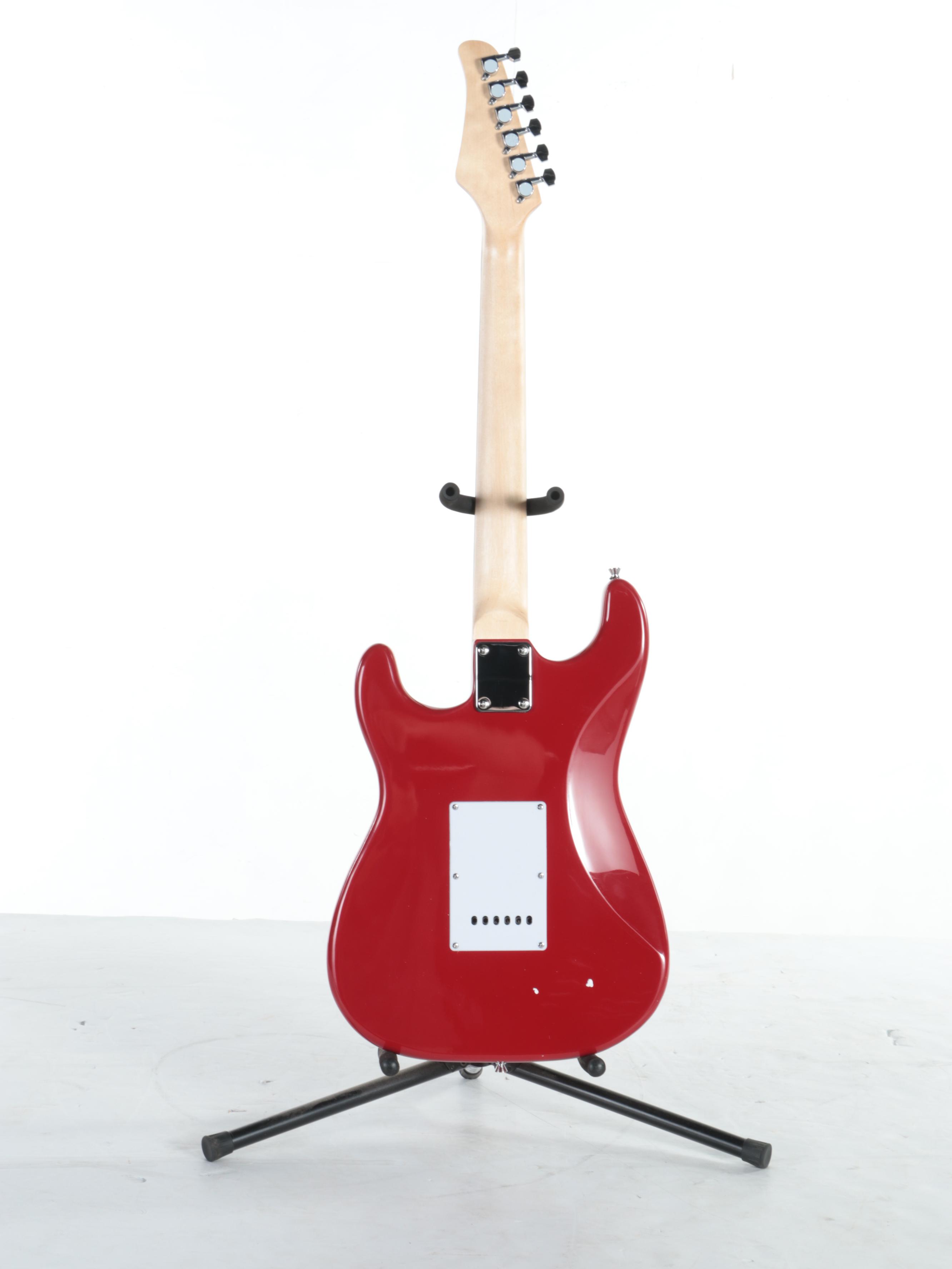 Johnny Depp of Hollywood Vampires Signed Glarry Red Enameled Electric Guitar