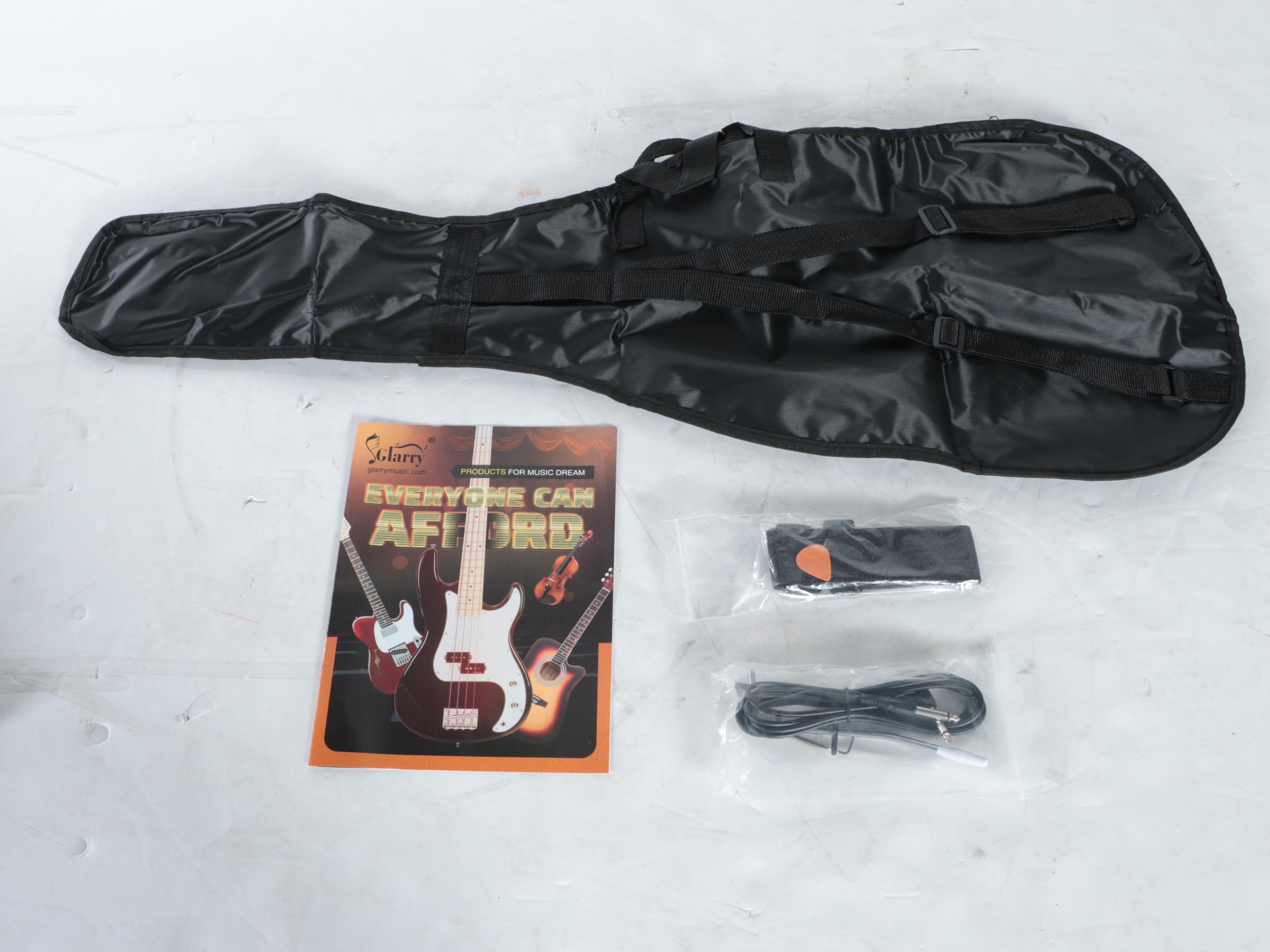 Johnny Depp of Hollywood Vampires Signed Glarry Red Enameled Electric Guitar