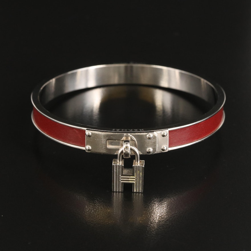 Hermès Kelly H Lock Cadena Charm Bangle