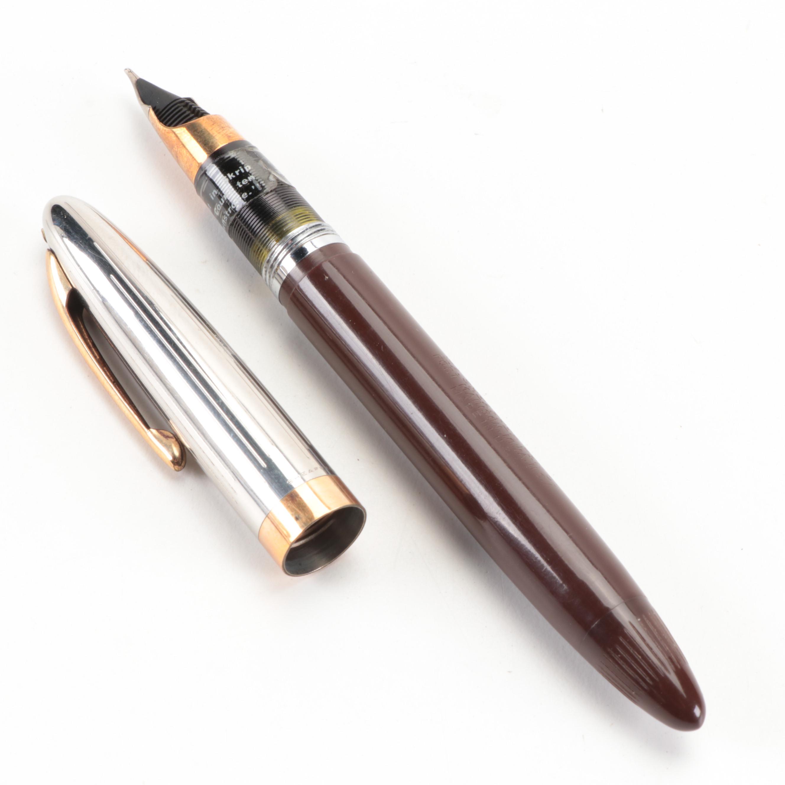 Sheaffer Fountain Pen and Mechanical Pencil Set with 14K Nib, Mid-20th C.