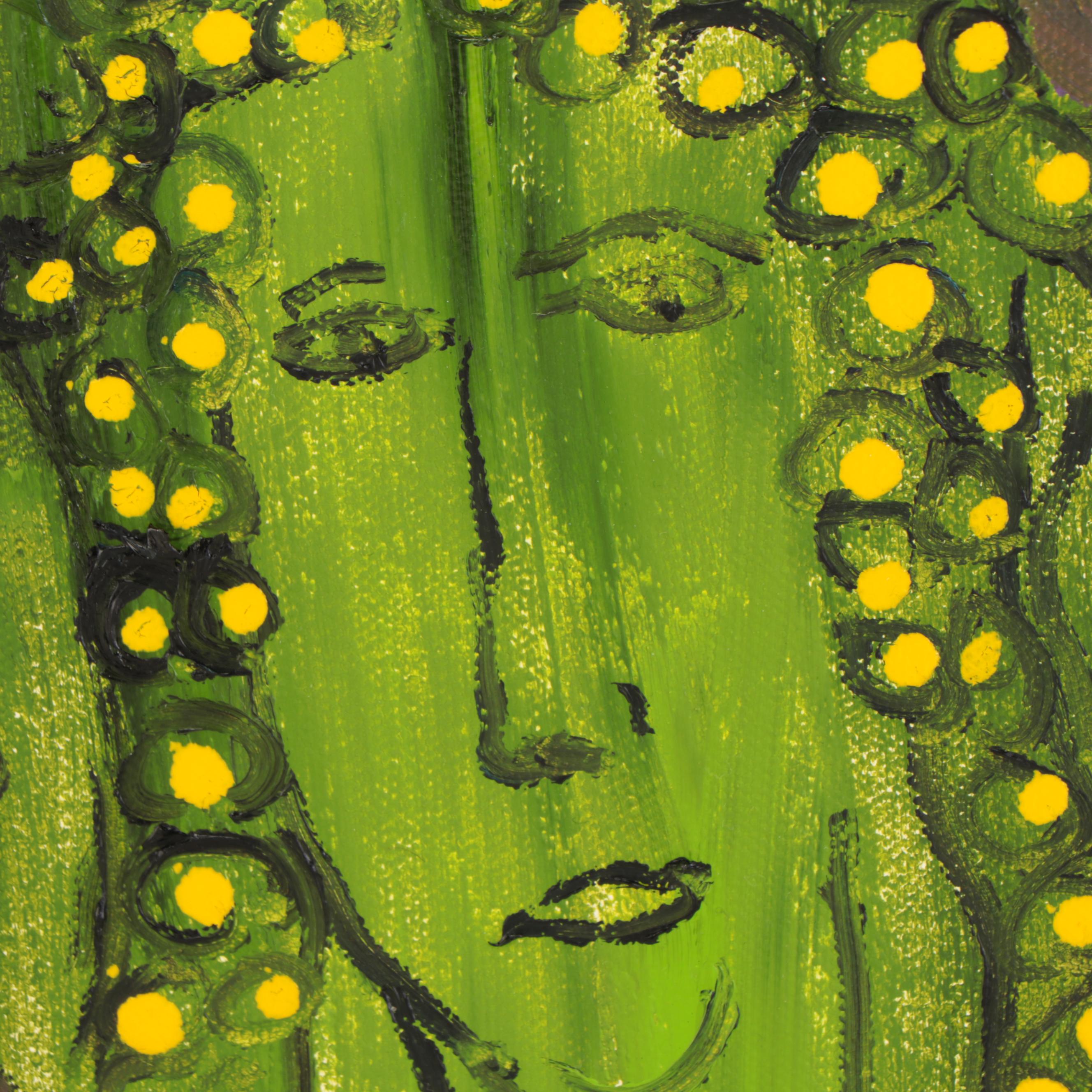 Jeff Harris Abstract Figural Acrylic Painting, 21st Century