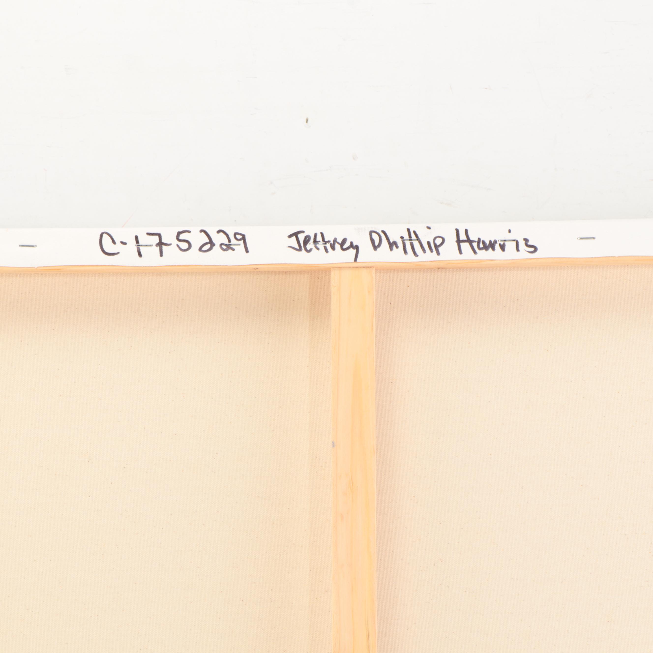 Jeff Harris Abstract Figural Acrylic Painting, 21st Century