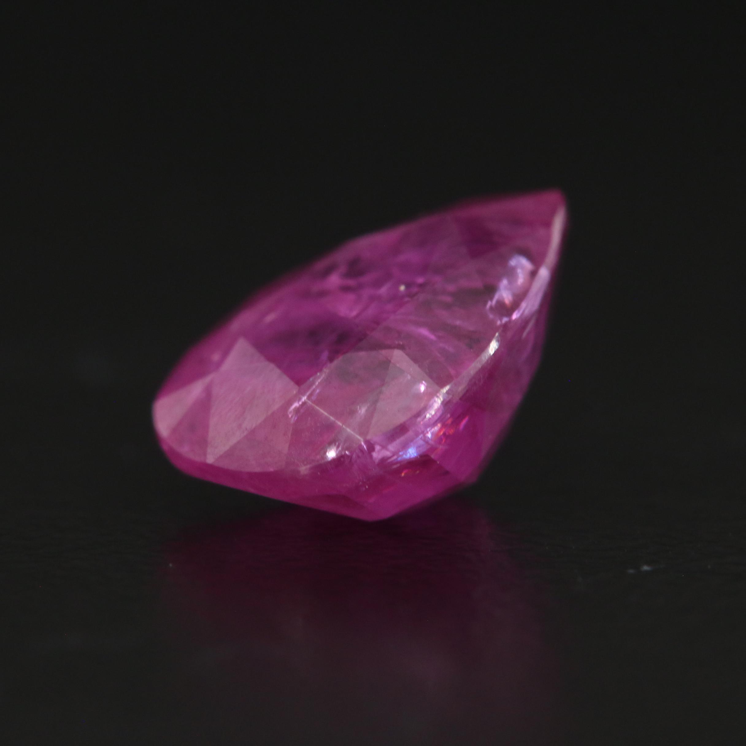 Loose Pear Faceted Corundum