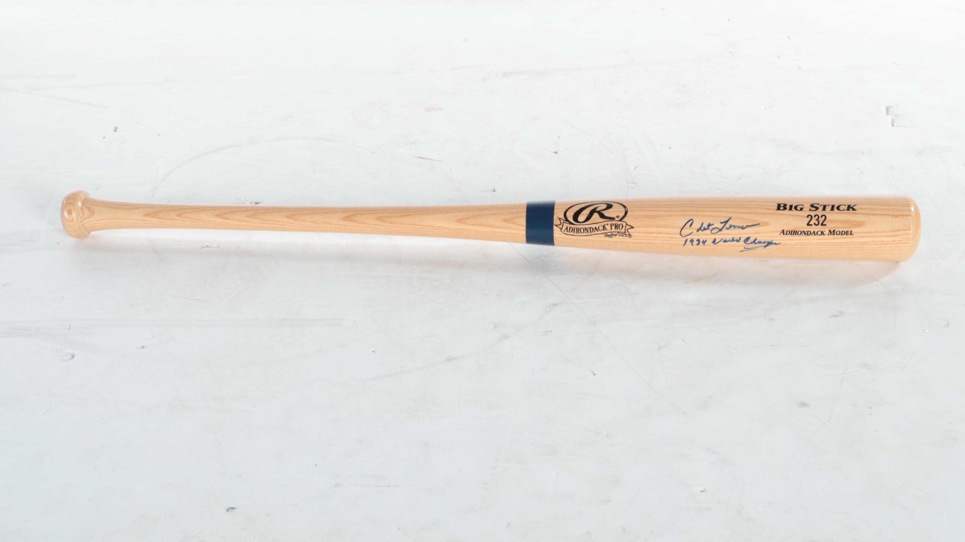 Detroit Tigers World Series Baseball Bats Signed by Chet Lemon and Willie Horton